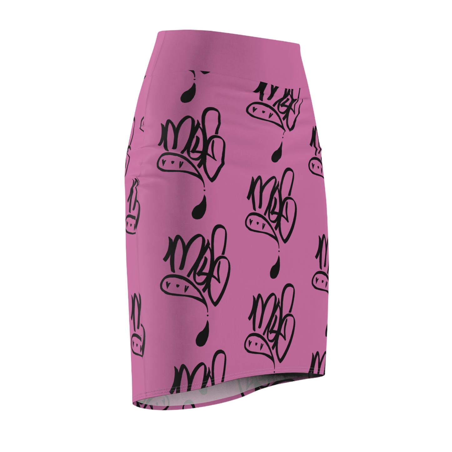 Chic Women's Pencil Skirt with Playful Design, Trendy Skirt, Fashionable Office Wear, Stylish Summer Skirt, Unique Gift Idea