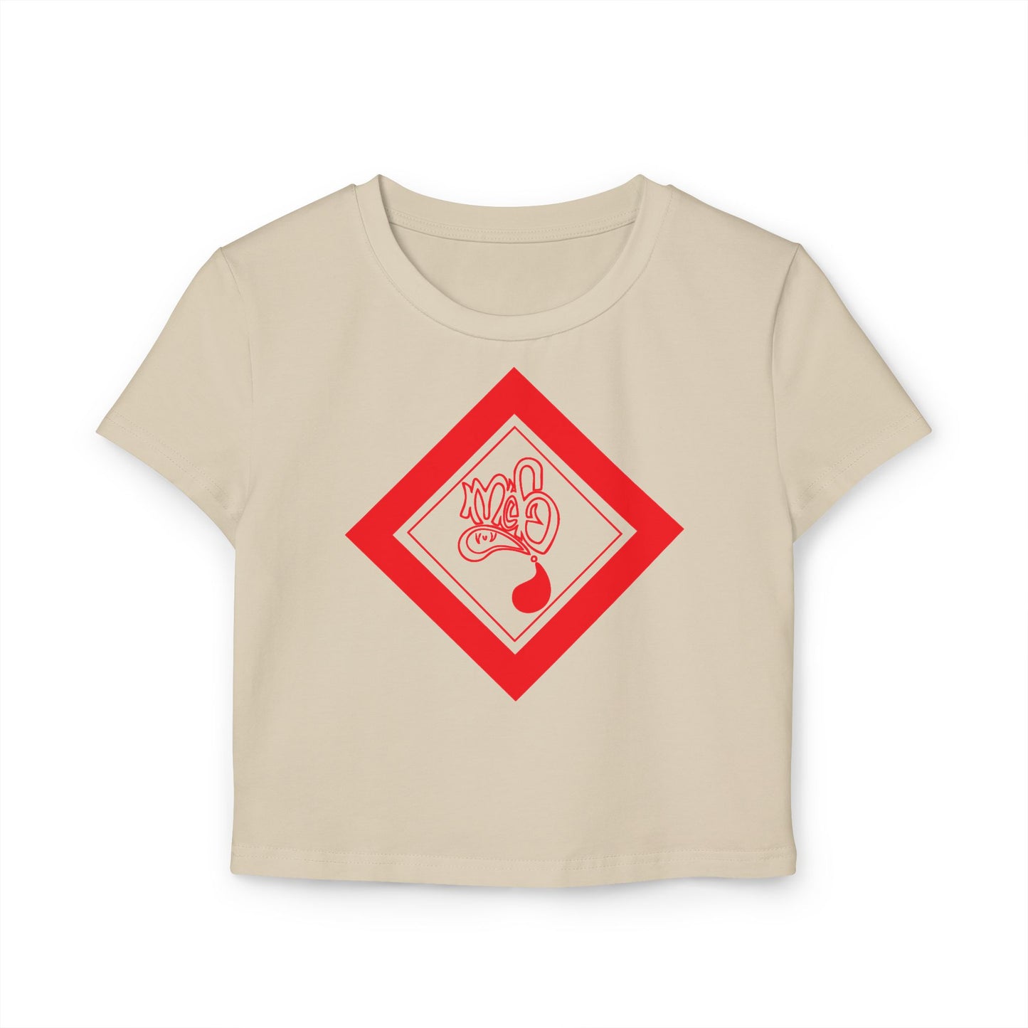 Trendy Women's Baby Tee with Unique Design, Casual Crop Top, Cute Summer Shirt, Gift for Her, Everyday Wear
