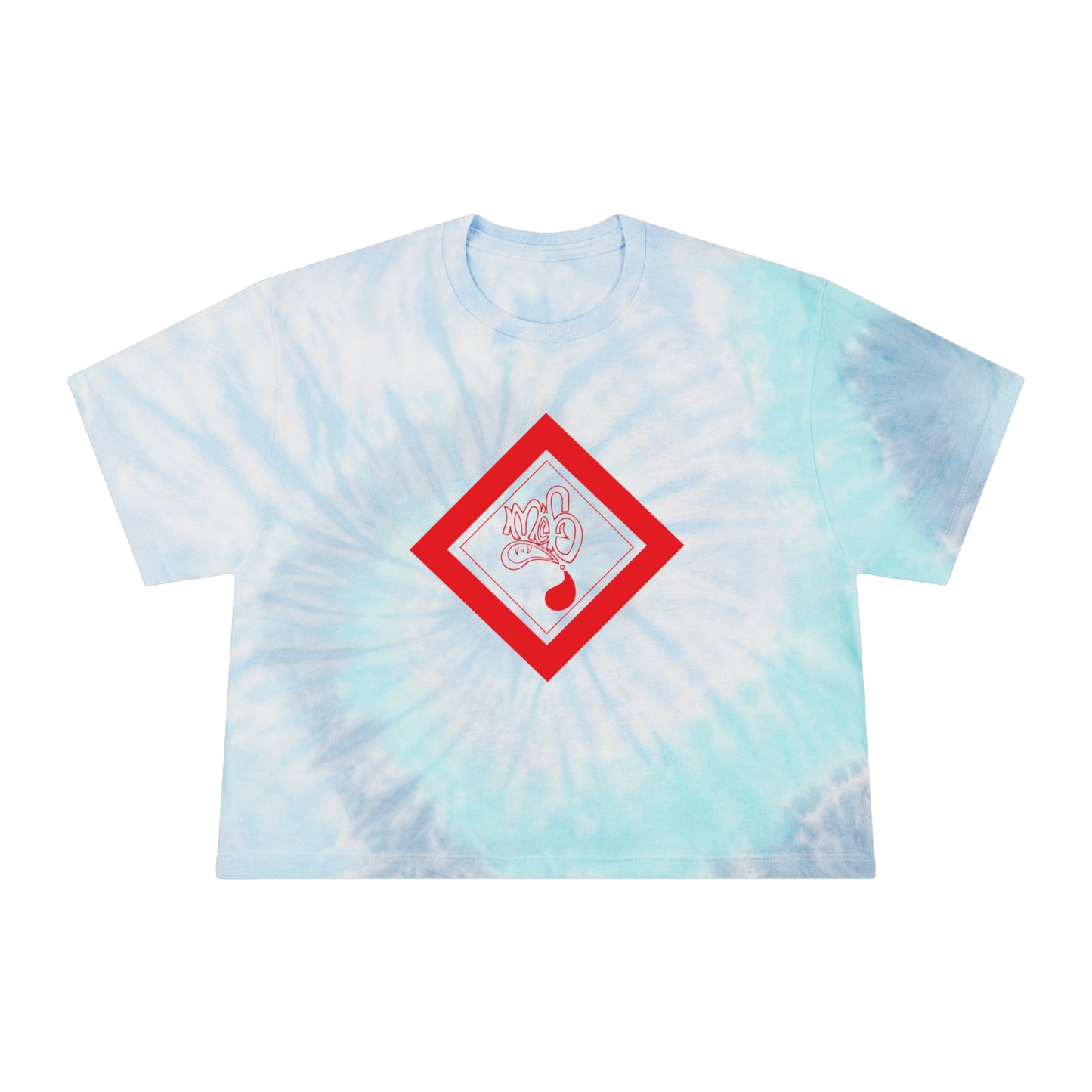 Women's Tie-Dye Crop Tee, Stylish Summer Top, Casual Wear, Festival Outfit, Fun Gift, Beach Day Essential