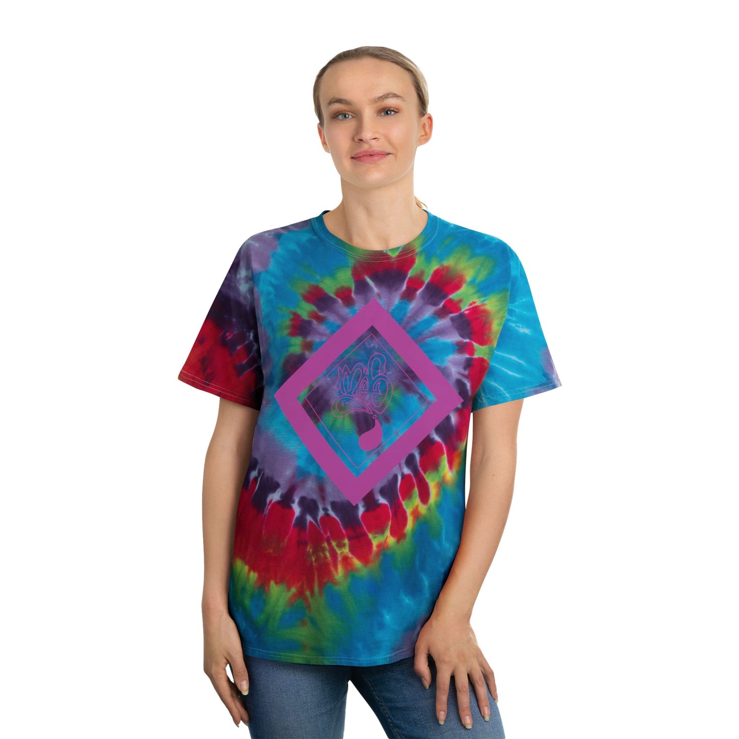 Spiral Tie-Dye Tee | Vibrant Summer Shirt, Boho Style Top, Festival Wear, Relaxed Fit T-Shirt, Colorful Unisex Tee