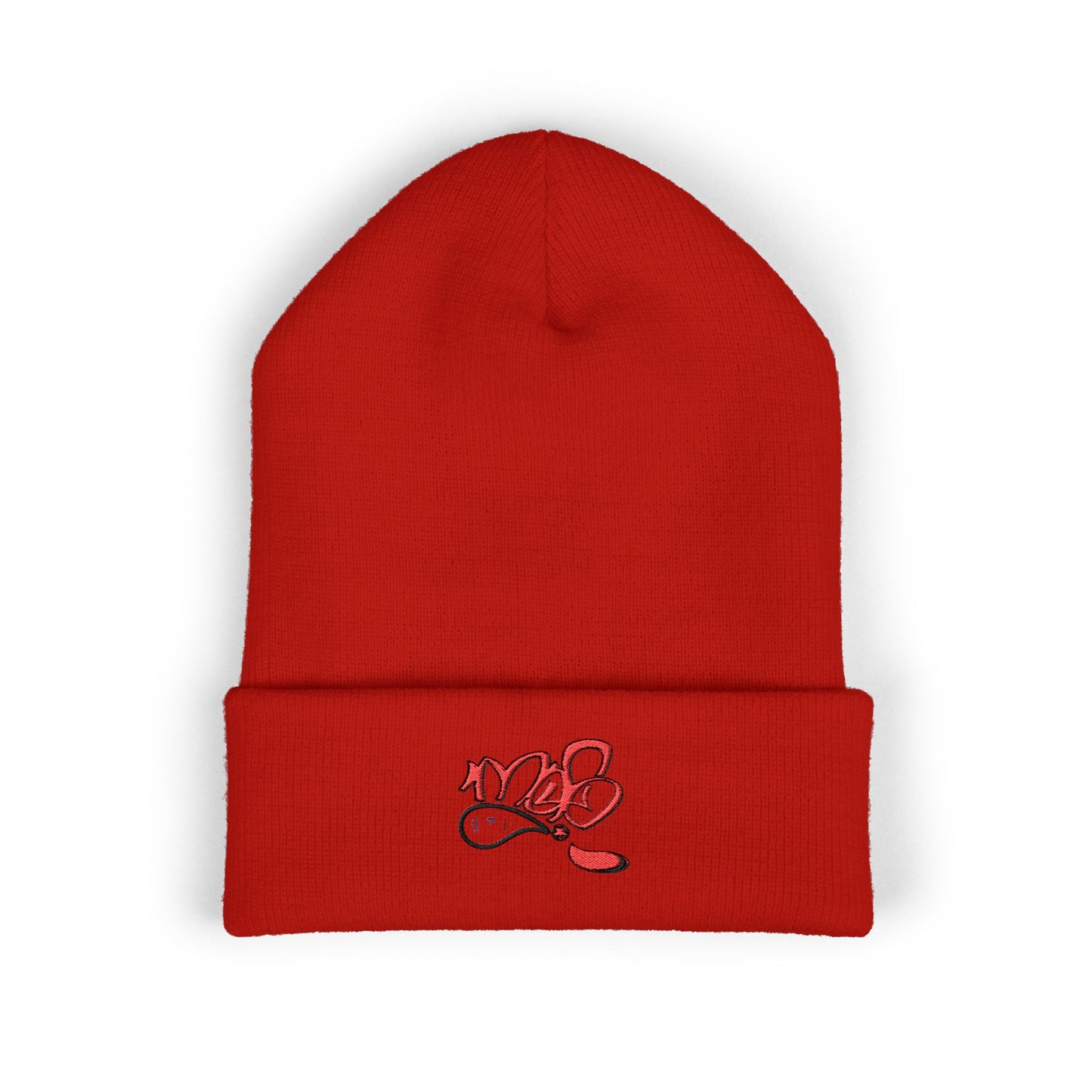 Embroidery Cuffed Beanie - Cozy Winter Hat, Gift for Him/Her, Beanie for Skiing, Fashion Accessory, Casual Wear