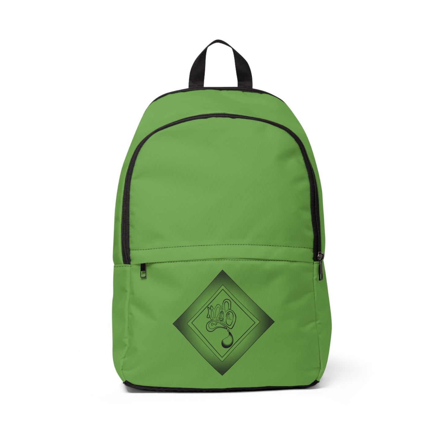 Vibrant Unisex Backpack, Stylish Travel Bag, Eco-Friendly Fabric Backpack, Everyday School Bag, Green Fashion Accessory