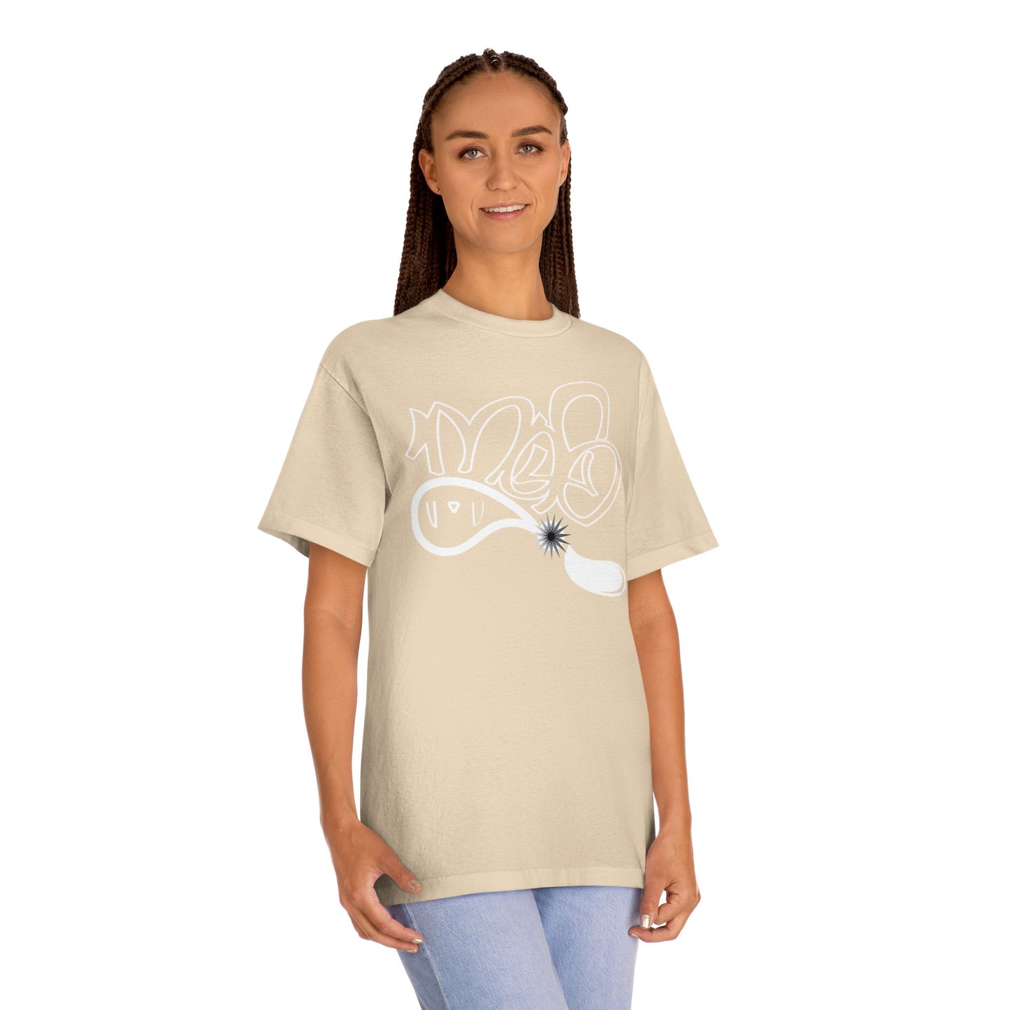 Unisex Classic Tee with Abstract Design, Casual Wear, Gift for Friends, Streetwear, Summer Style, Everyday Comfort