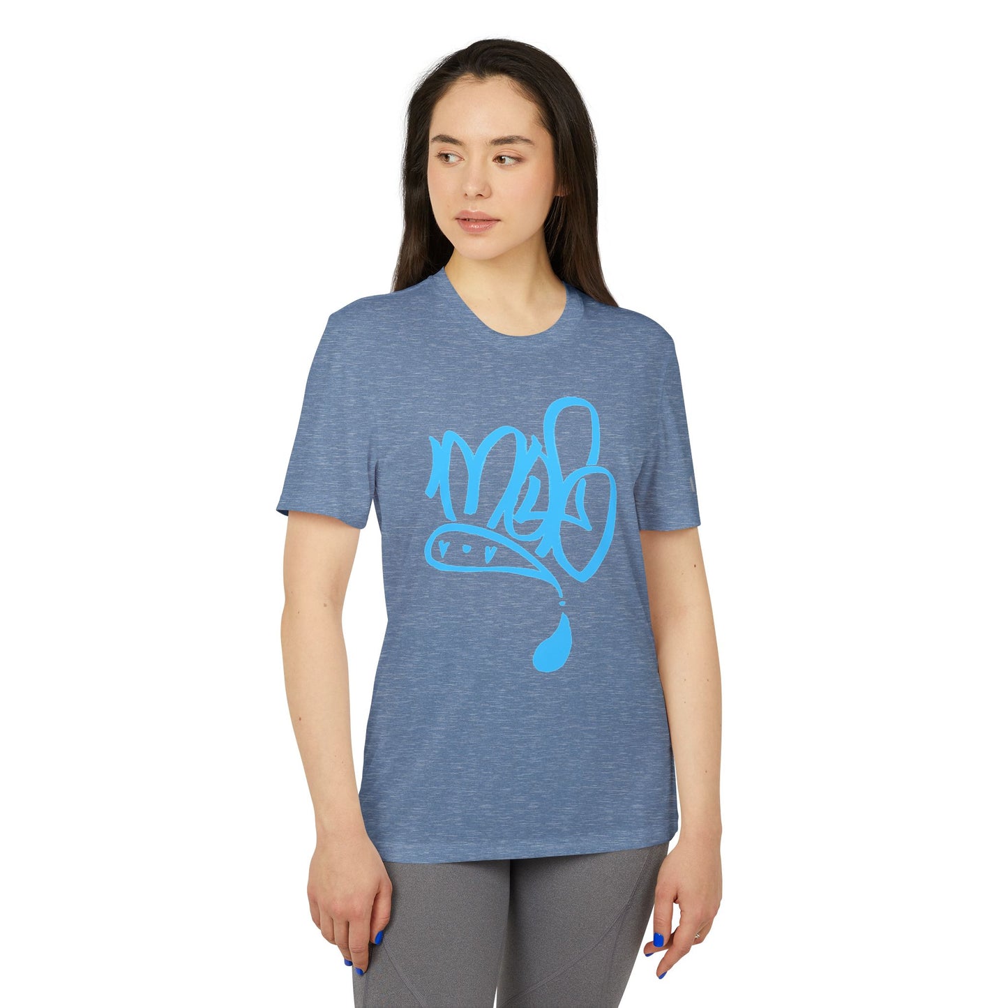 Adidas Graffiti Sport T-Shirt, Unisex Athletic Tee, Streetwear Gift, Activewear for Fitness, Urban Style Apparel, Trendy Workout Top