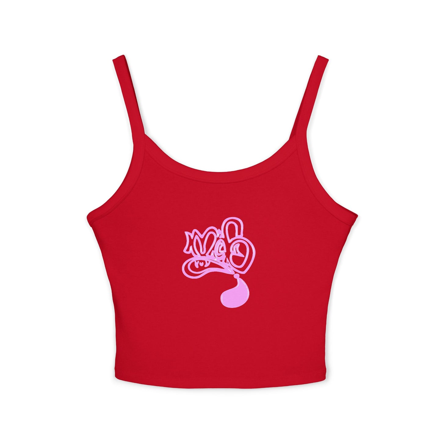 Women's Graphic Spaghetti Strap Tank Top, Casual Summer Wear, Stylish Beach Top, Gifts for Her, Festival Outfit, Graphic Tee