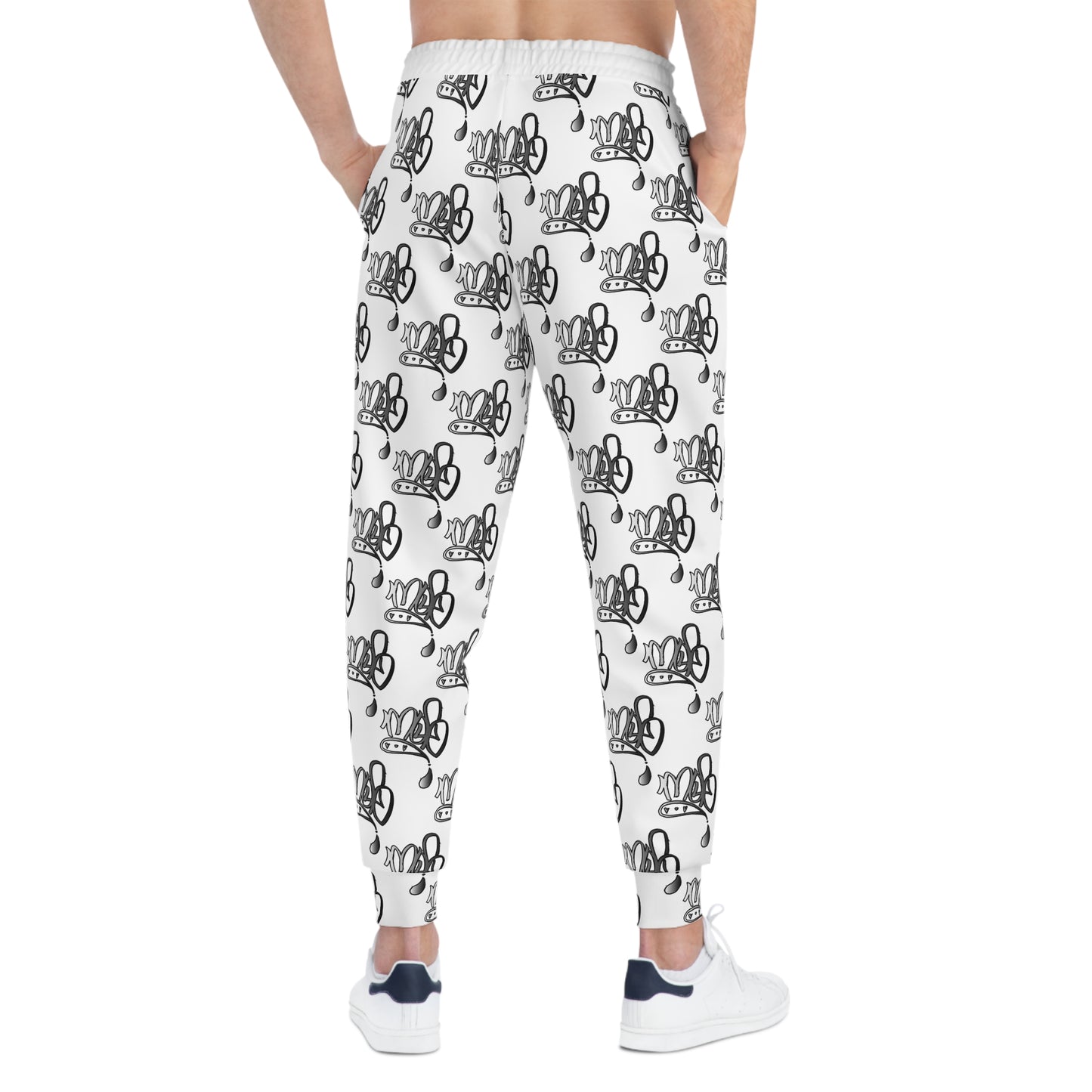 Aop mofo logo joggers silver white