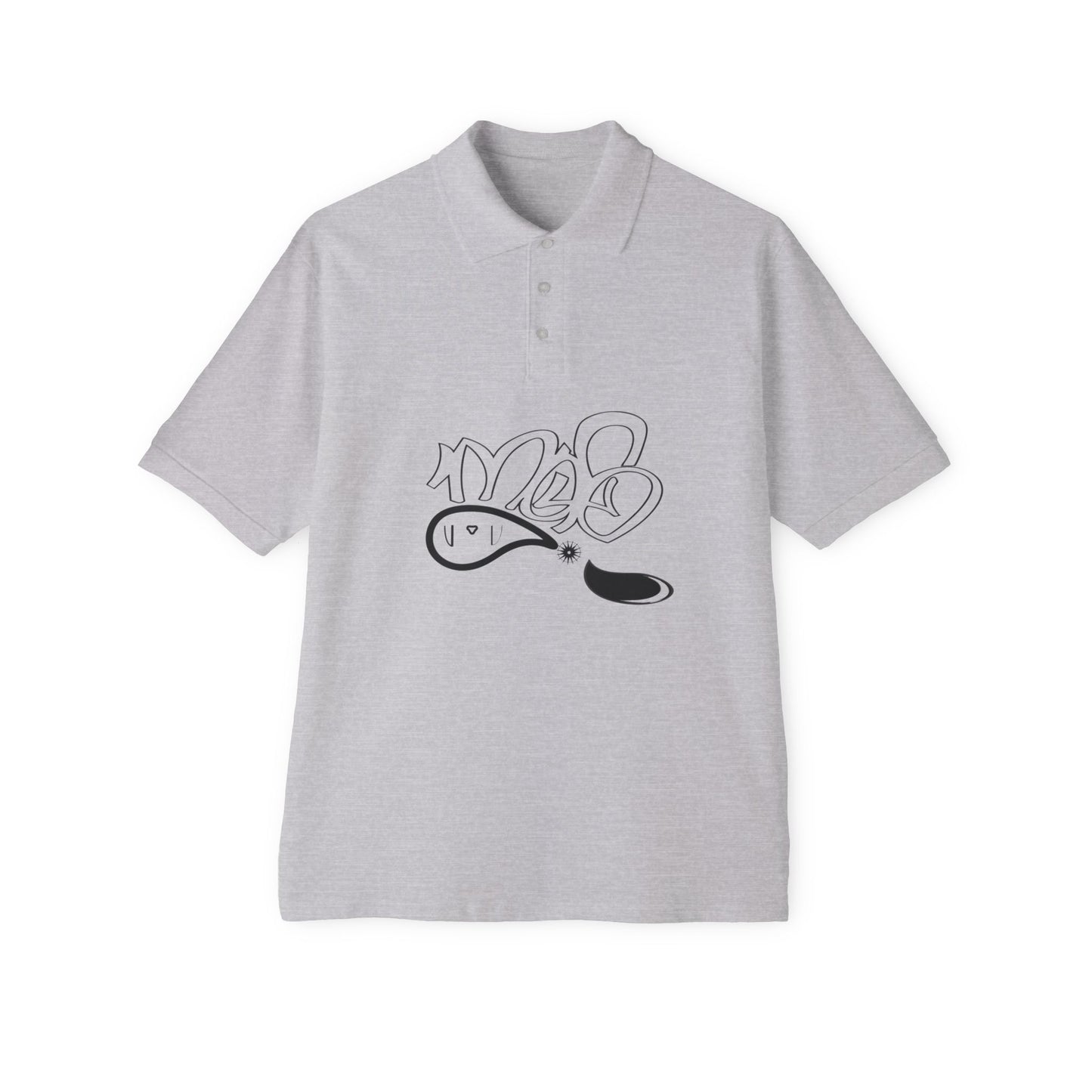 Casual Artistic Polo, Trendy Men's Shirt, Graphic Casual Wear, Unique Summer Top, Fashionable Gift for Him