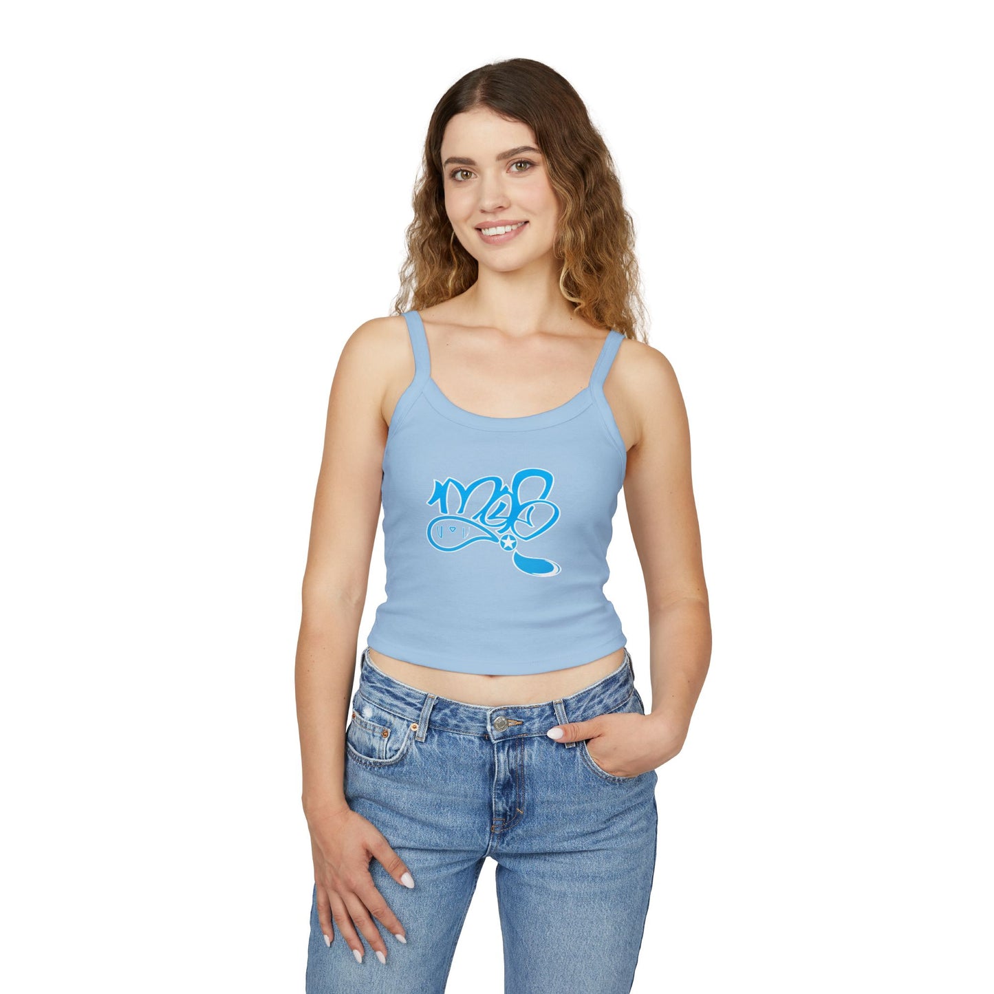Trendy Women's Spaghetti Strap Tank Top | Summer Style, Casual Wear, Beach Outfit, Graphic Tank, Fashionable Gift