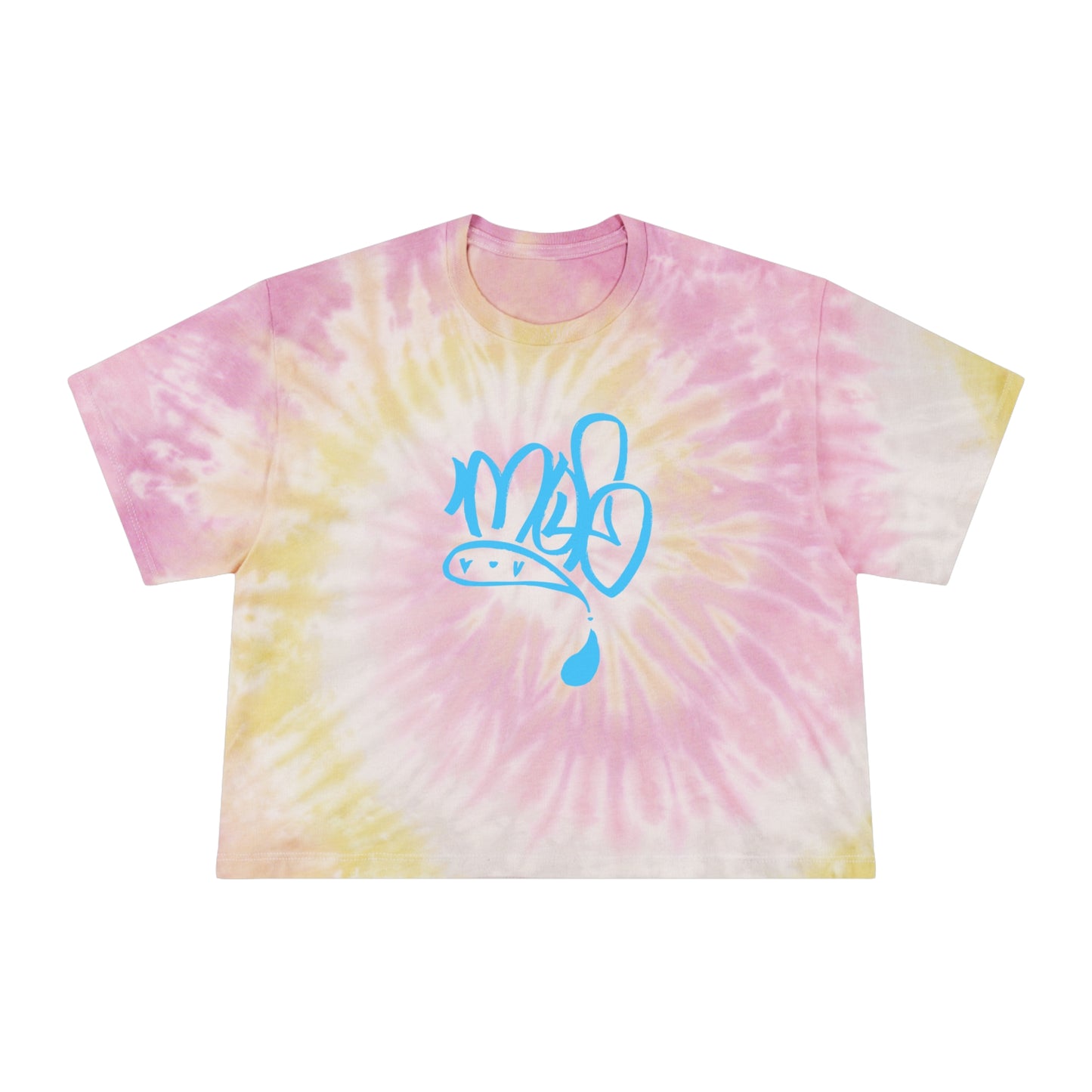 Women's Tie-Dye Crop Tee - Boho Summer Top, Beachwear, Casual Style, Festival Outfit, Gift for Her, Vacation Essential