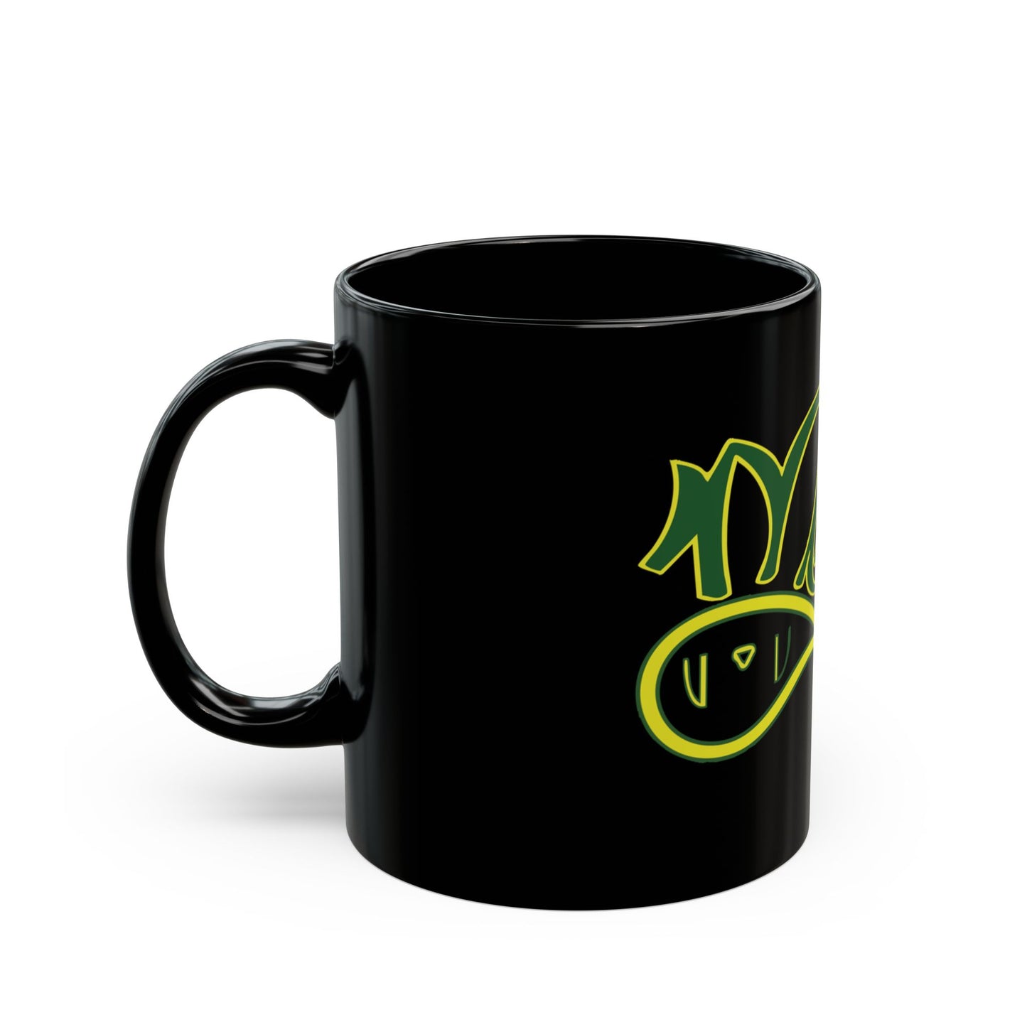 Vibrant Graffiti Black Mug - Perfect Gift for Art Lovers, Coffee Enthusiasts, Birthdays, and Home Decor