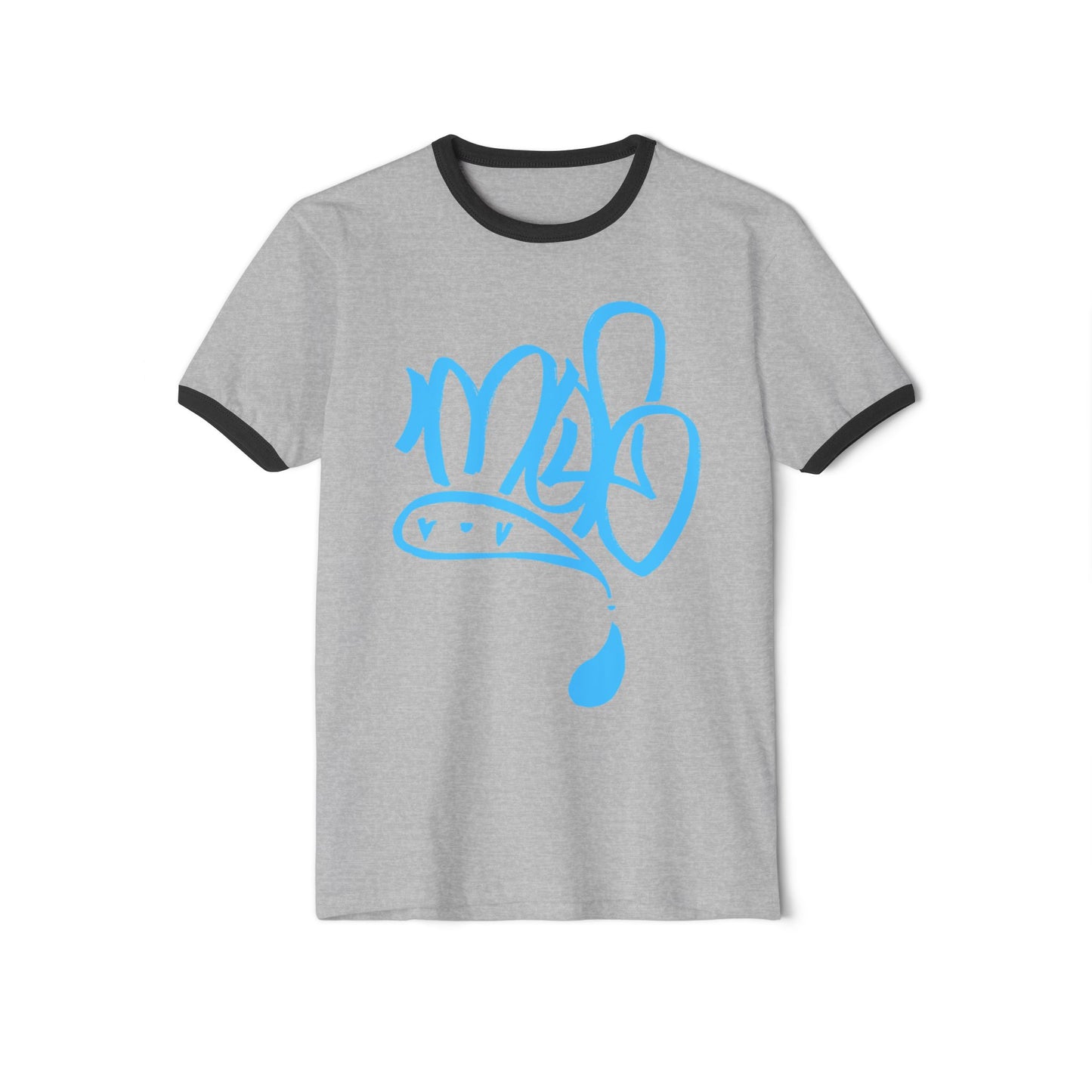 Unisex Graphic Ringer T-Shirt, Casual Cool Tee, Streetwear, Everyday Wear, Unique Art Shirt, Gift for Him/Her