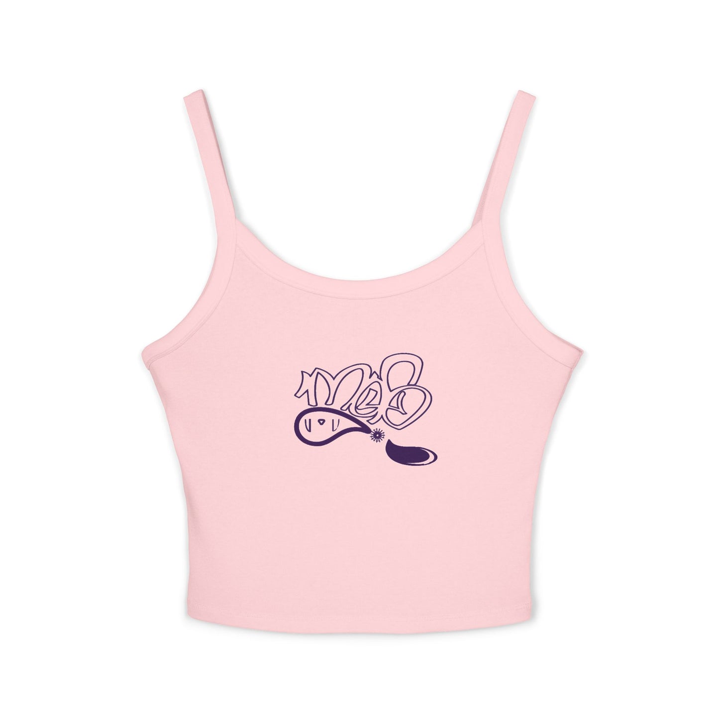 Chic Women's Spaghetti Strap Tank Top with Fun Graphic, Summer Essential, Casual Wear, Festival Clothing, Vacation Top, Gift for Her