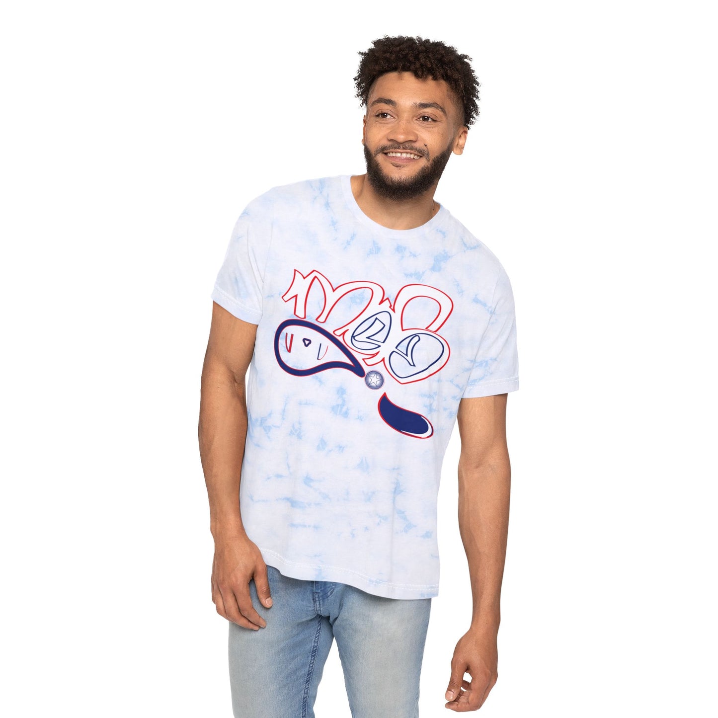 Unisex Tie-Dye T-Shirt with FWD Fashion Design | Casual Wear, Gift Idea, Summer Style, Festival Outfit, Trendy Apparel