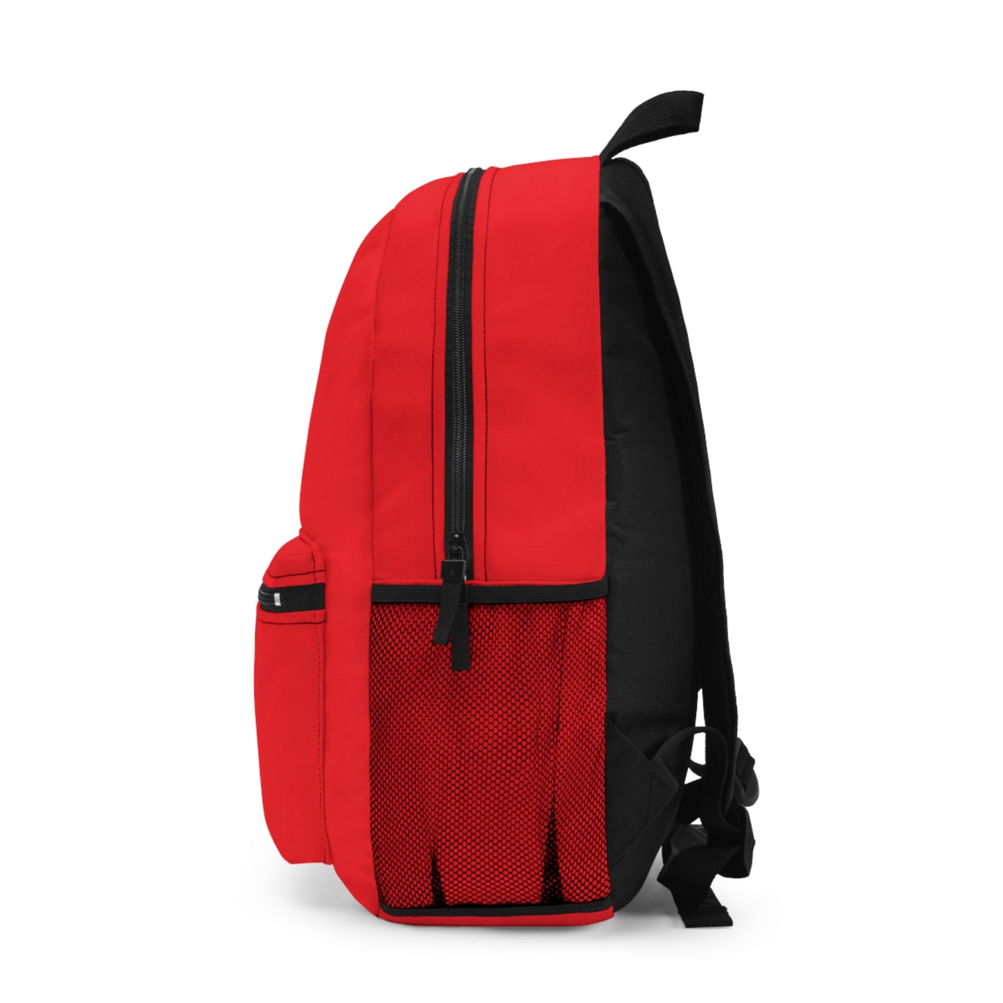 Stylish Red Backpack with Unique Graffiti Design, Trendy School Bag, Casual Everyday Backpack, Unique Gift for Students