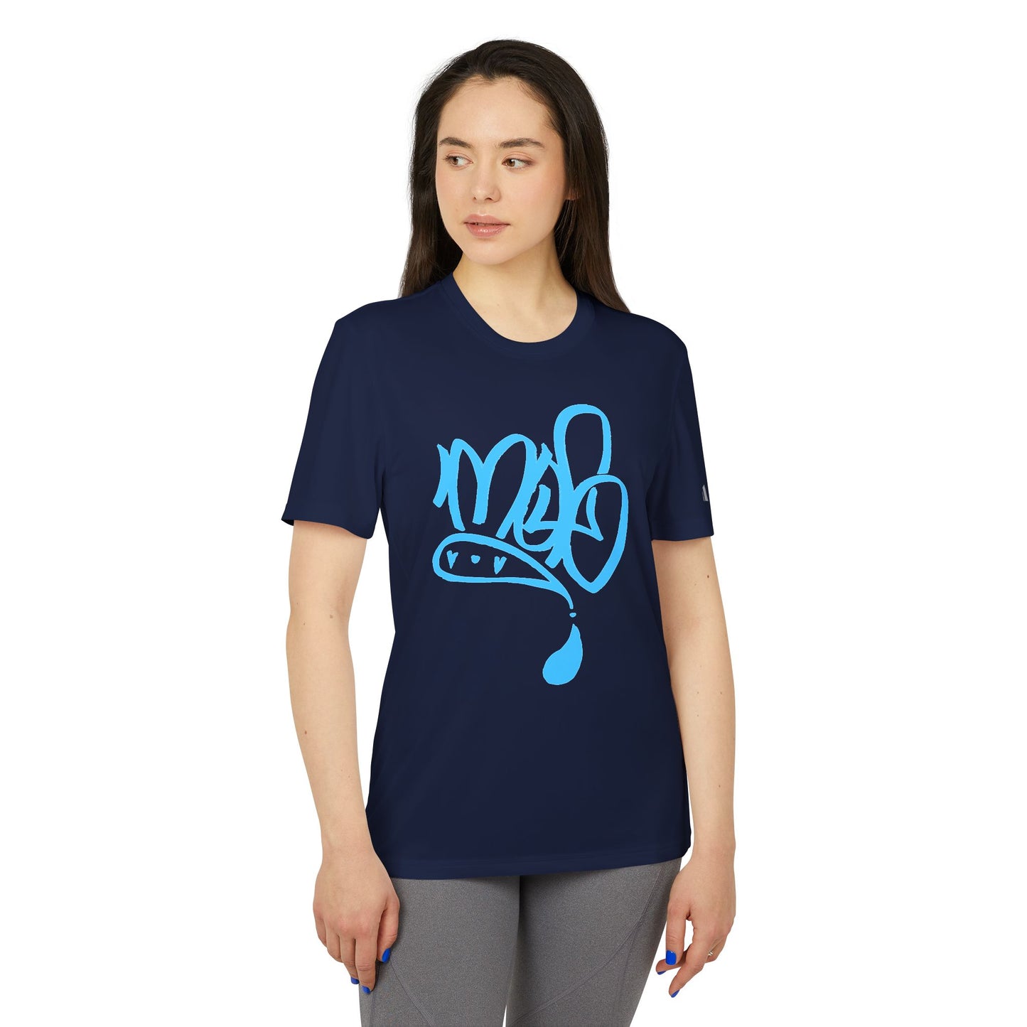 Adidas Graffiti Sport T-Shirt, Unisex Athletic Tee, Streetwear Gift, Activewear for Fitness, Urban Style Apparel, Trendy Workout Top
