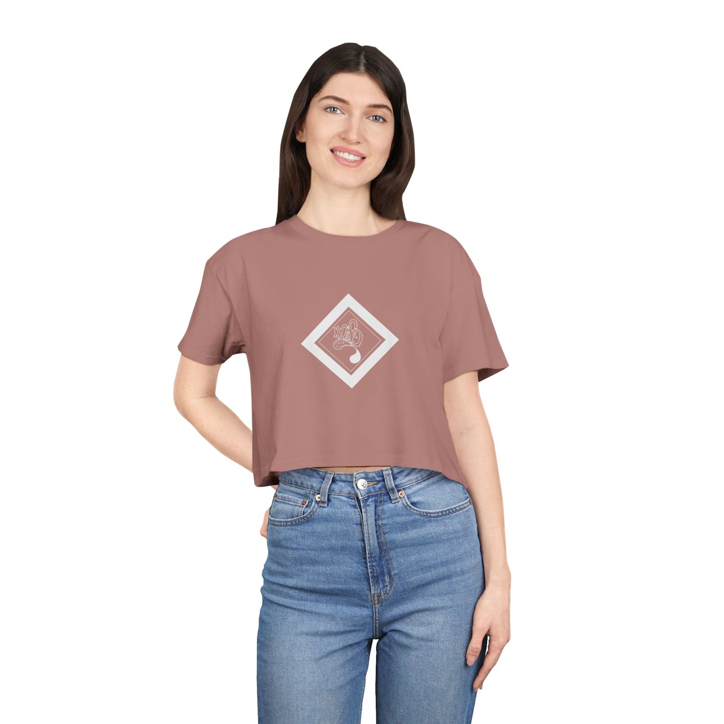 Vibrant Women's Crop Tee, Casual Summer Top, Streetwear, Festival Clothing, Gift for Her