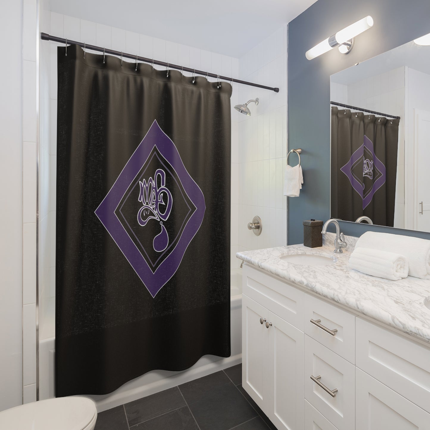 Stylish Shower Curtain with Modern Design, Home Décor, Bathroom Accessory, Unique Gift, Artful Bathroom Upgrade