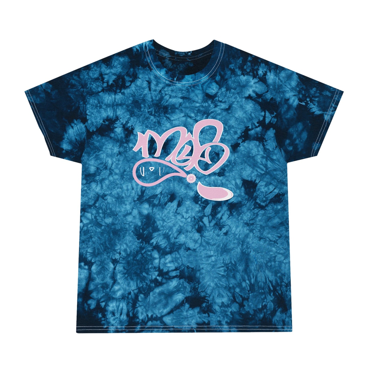 Crystal Blue Tie-Dye Tee - Vibrant Casual Wear for Summer, Coachella, Beach Days, Trendy Gift for Friends, Unique Fashion Statement