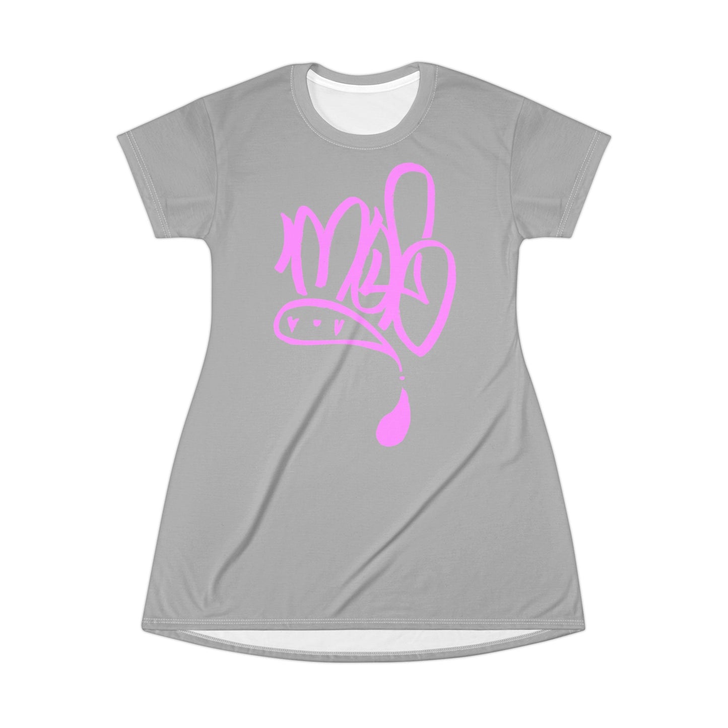 Trendy Graphic T-Shirt Dress, Casual Outfit, Streetwear Style, Unique Gift, Everyday Wear, Summer Dress