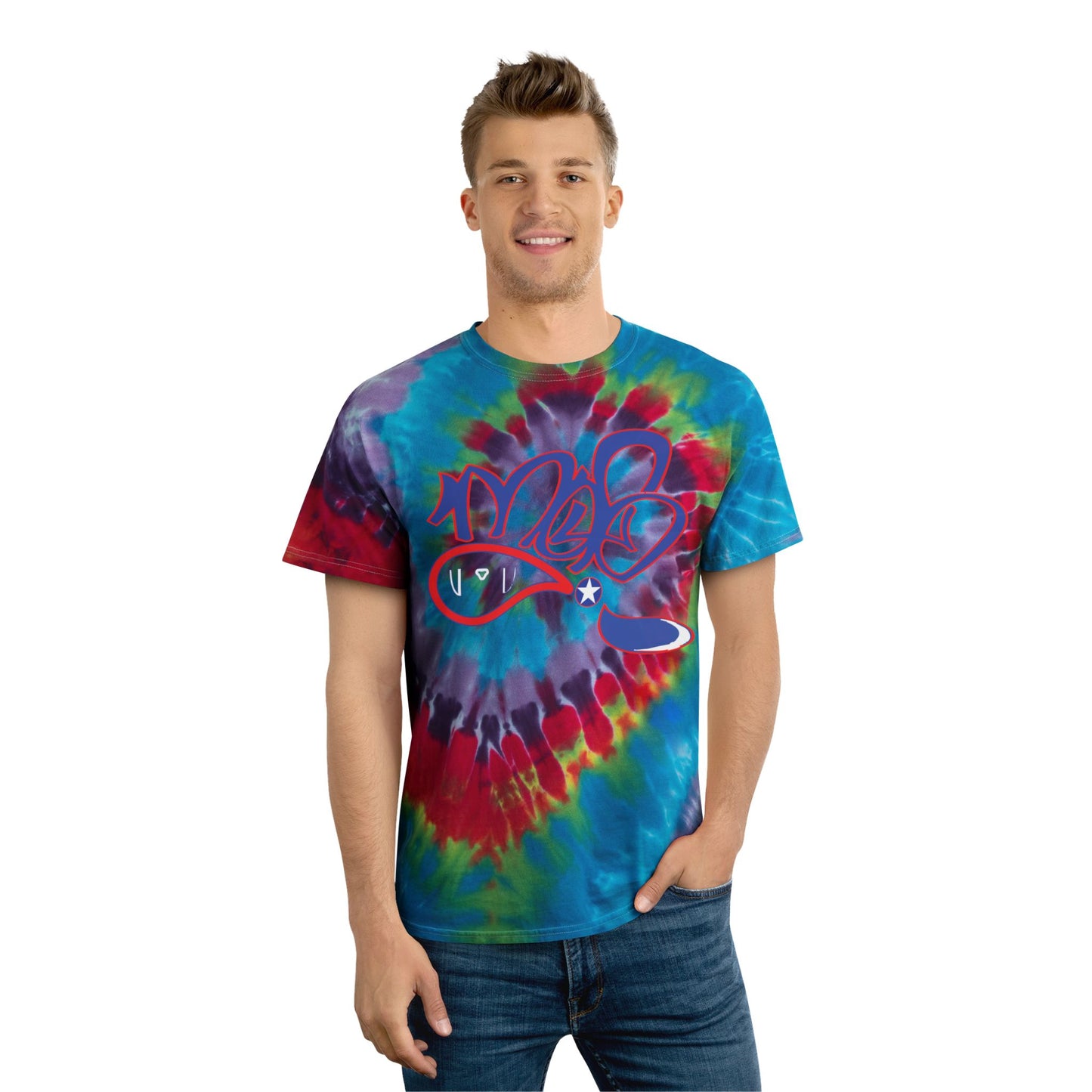 Spiral Tie-Dye Tee for Unisex, Vibrant Summer Style, Festival Wear, Casual Everyday T-Shirt, Ideal for Beach Trips