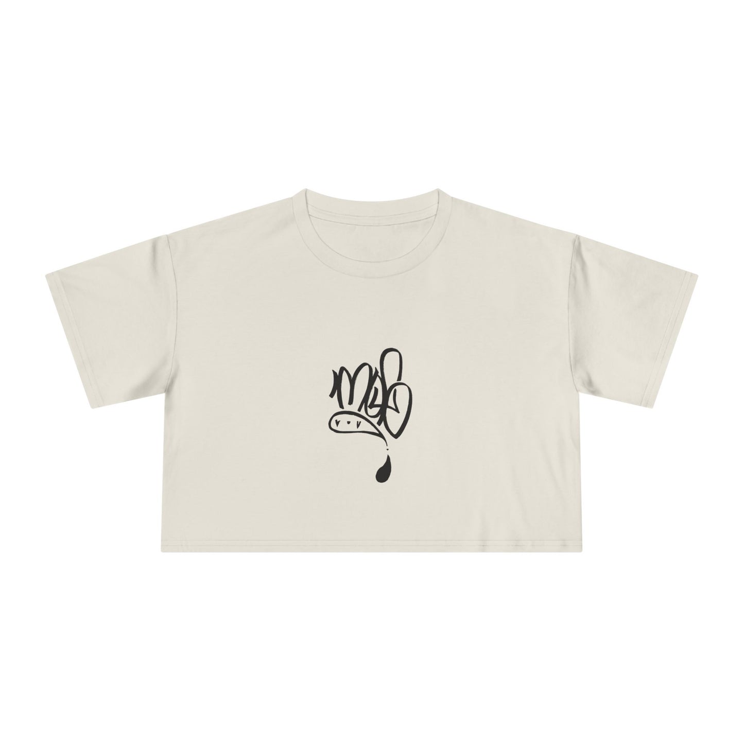 Trendy Women's Crop Tee with Unique Design, Casual Summer Top, Streetwear, Gift for Her, Graphic Tee