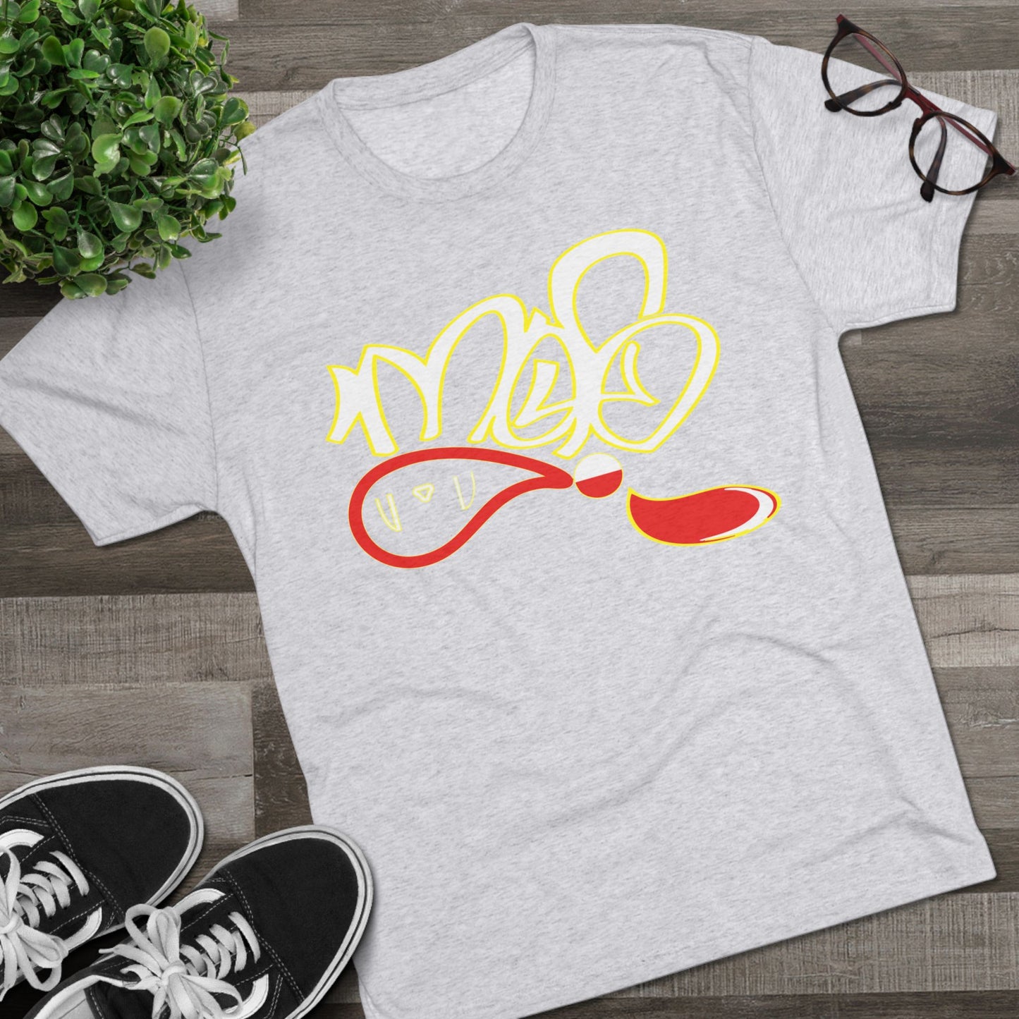 Artistic Unisex Tri-Blend Tee | Casual Wear, Gift for Art Lovers, Vibrant Design, Everyday Style, Summer Essential