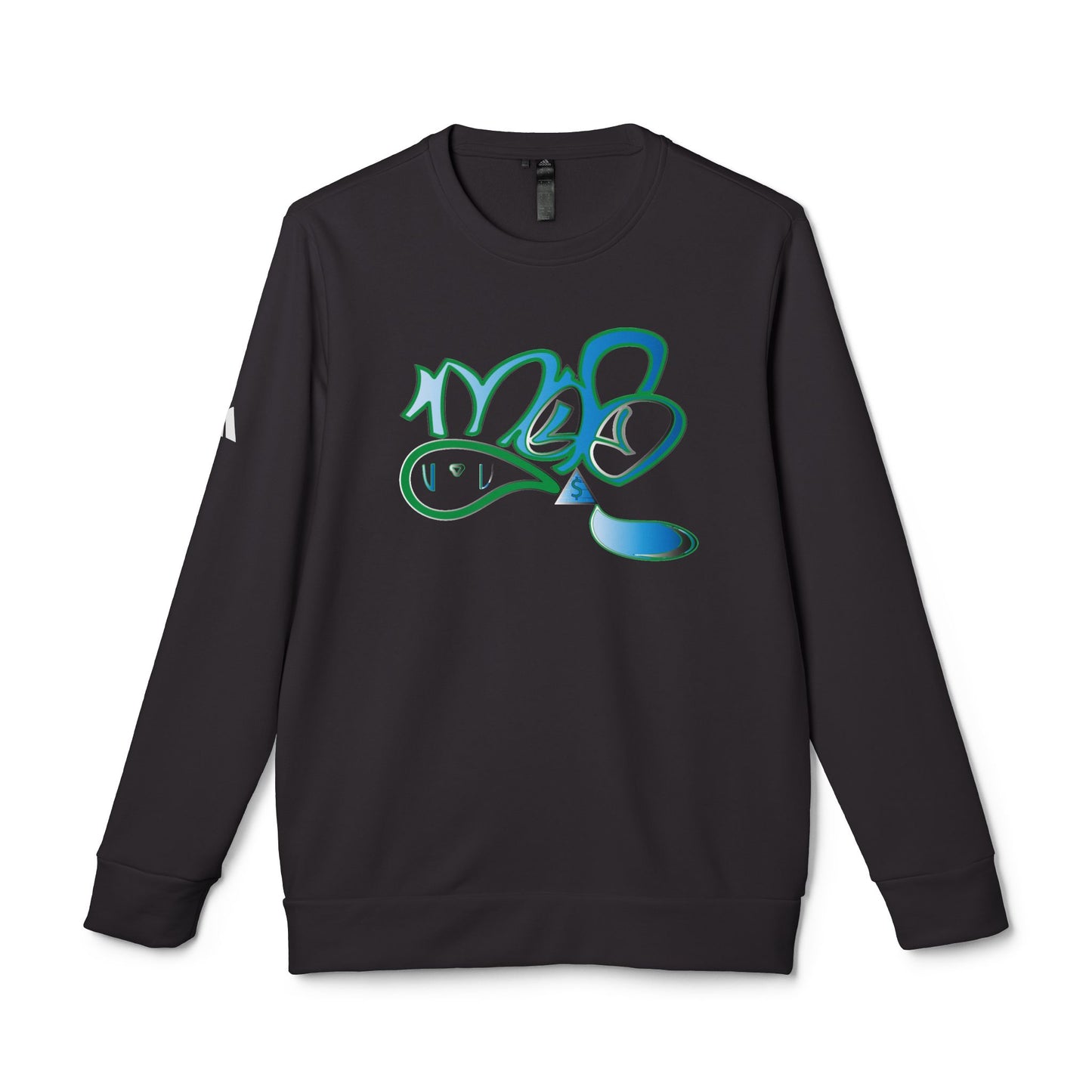 Adidas Unisex Graphic Fleece Crewneck Sweatshirt, Cozy Sweatshirt, Streetwear Style, Casual Wear, Gift for Him/Her