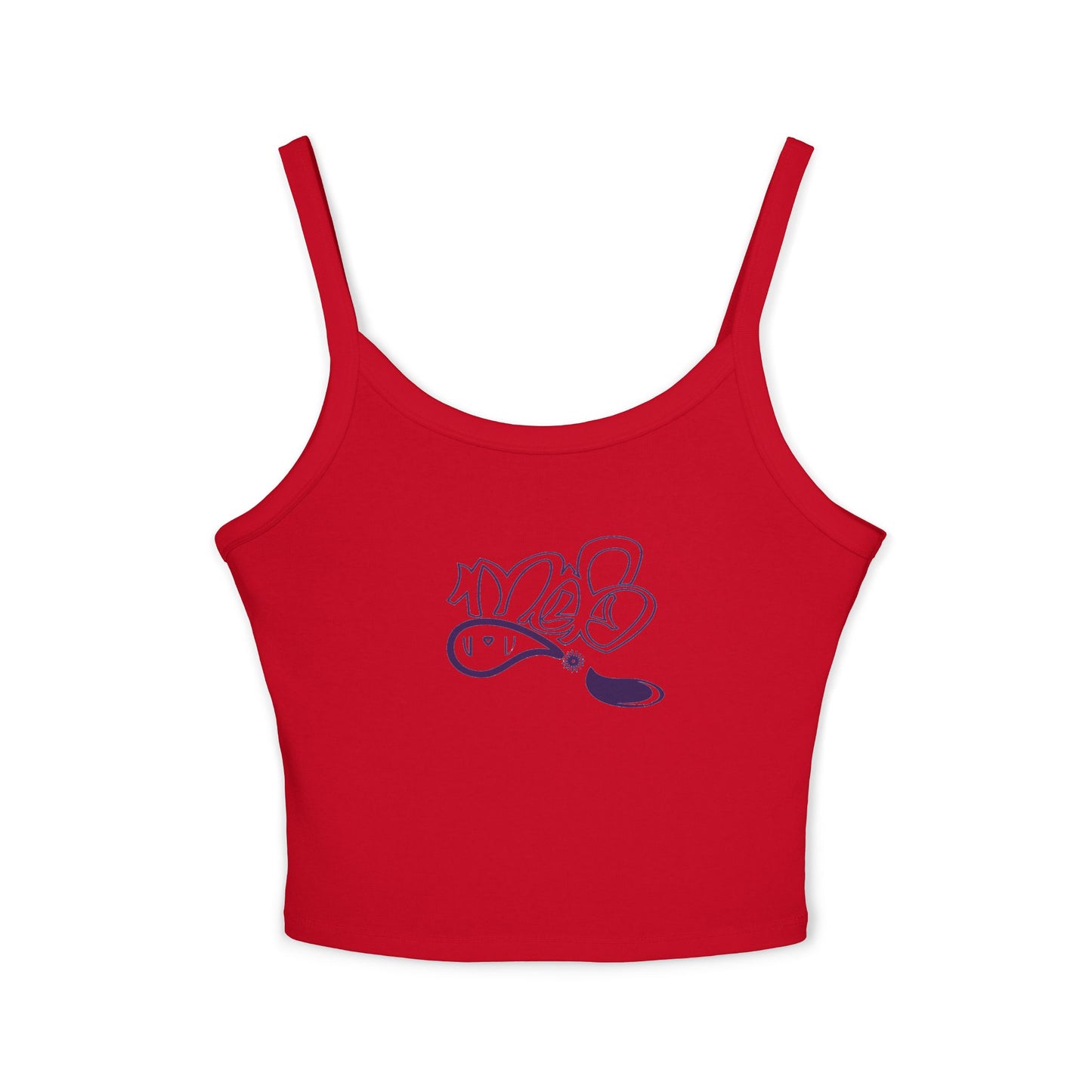 Chic Women's Spaghetti Strap Tank Top with Fun Graphic, Summer Essential, Casual Wear, Festival Clothing, Vacation Top, Gift for Her