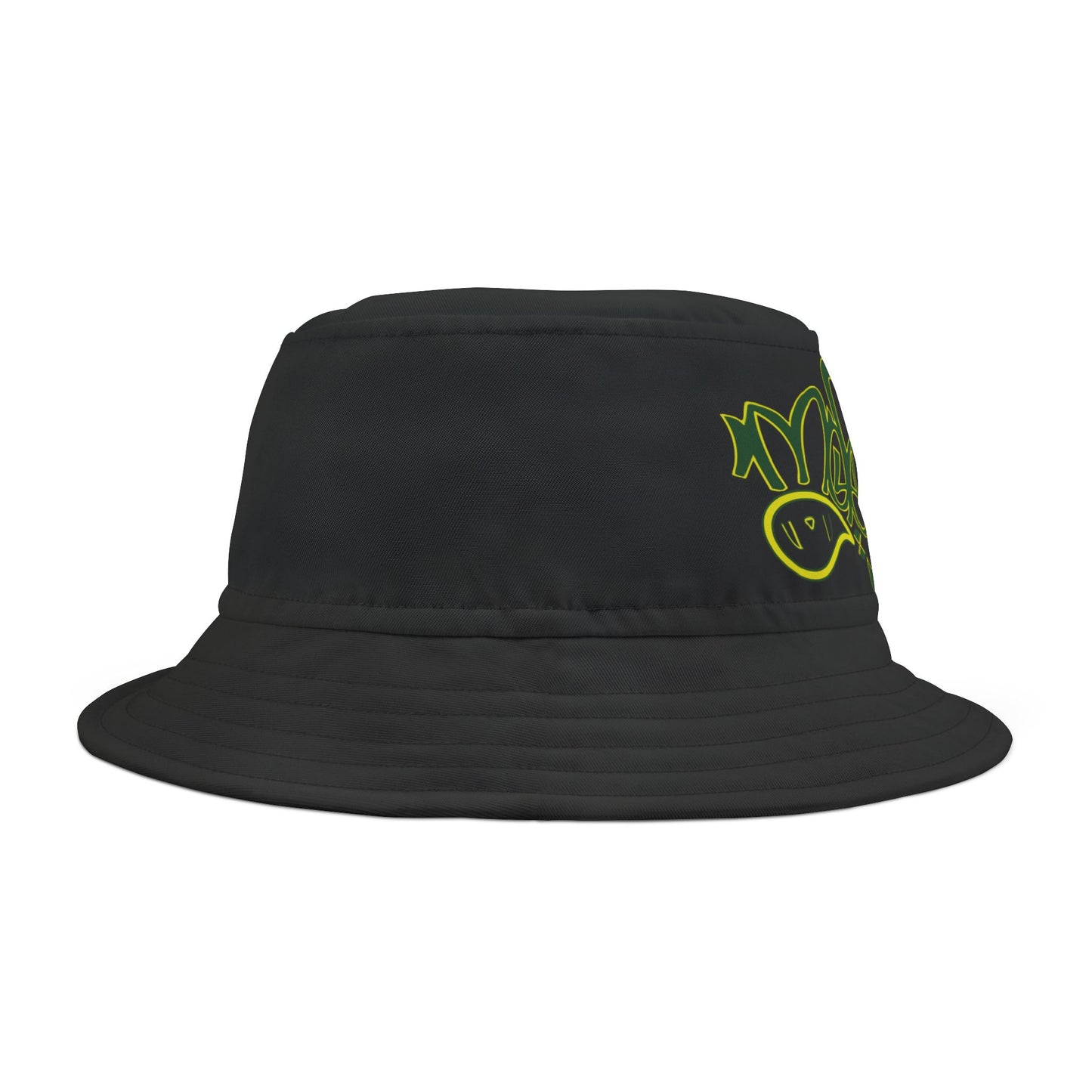 Trendy Graffiti Bucket Hat, Streetwear Accessory, Summer Fashion, Unisex Outdoor Hat, Festival Headwear, Gift Idea