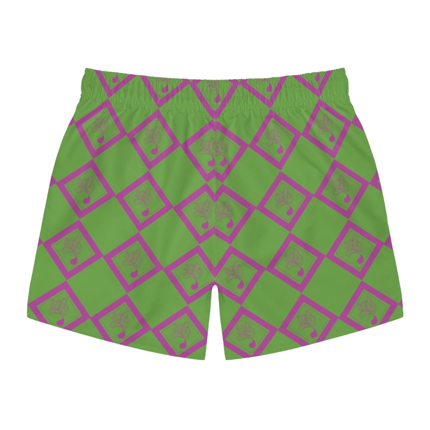 Vibrant Geometric Swim Trunks, Colorful Beachwear, Summer Swim Shorts, Pool Party Attire, Trendy Vacation Gear