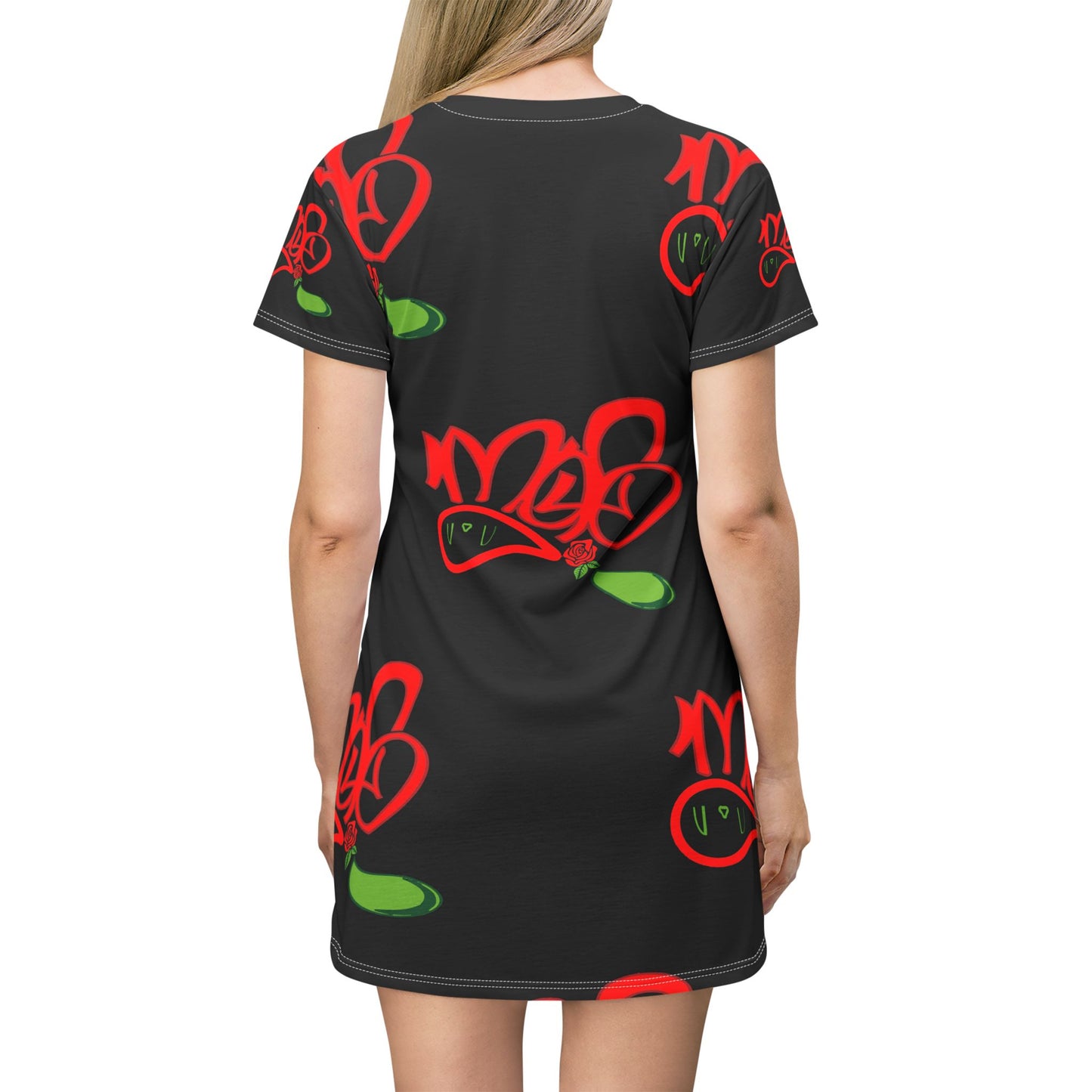 Vibrant Virgo T-Shirt Dress, Astrology Dress, Casual Summer Dress, Birthday Gift, Unique Fashion Statement
