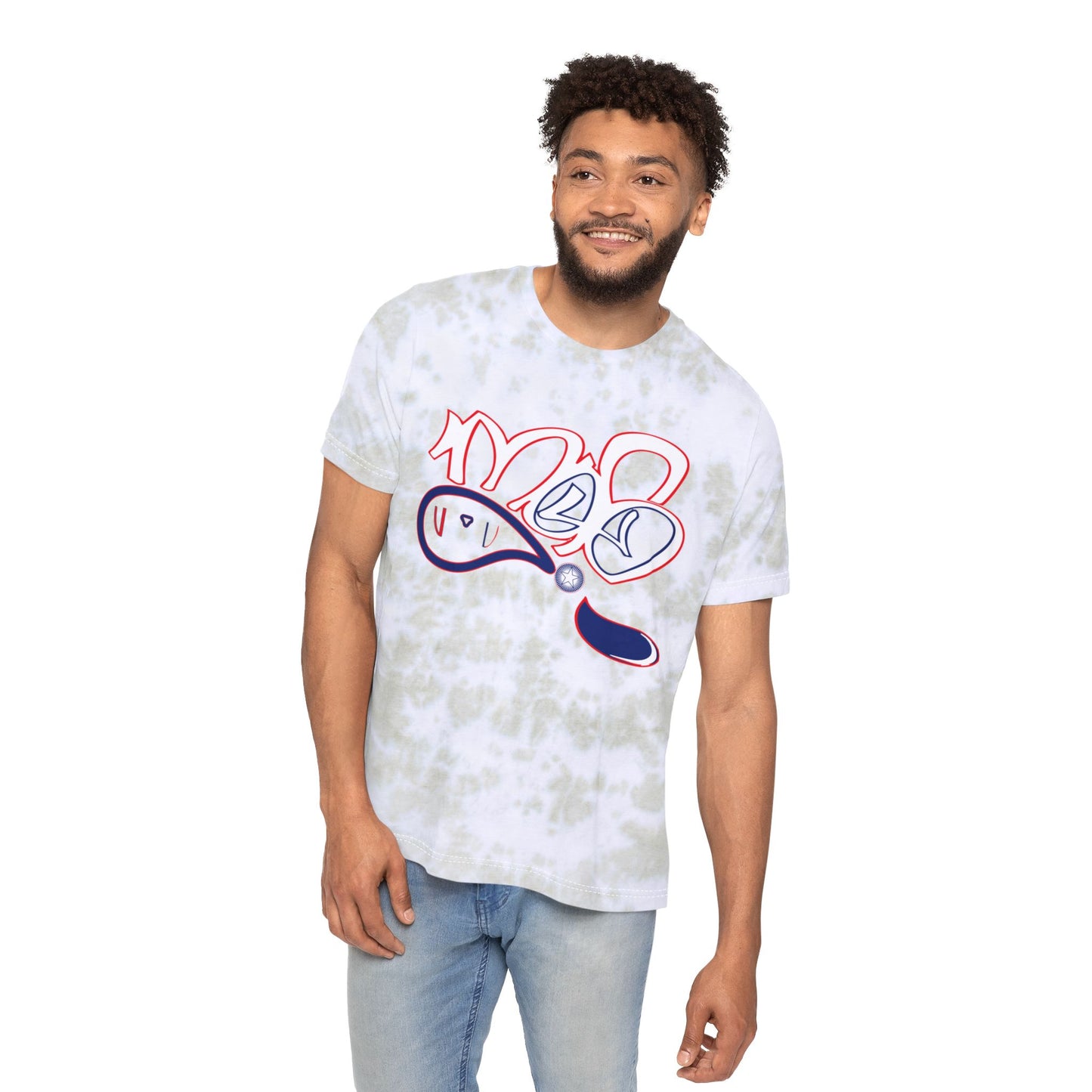 Unisex Tie-Dye T-Shirt with FWD Fashion Design | Casual Wear, Gift Idea, Summer Style, Festival Outfit, Trendy Apparel