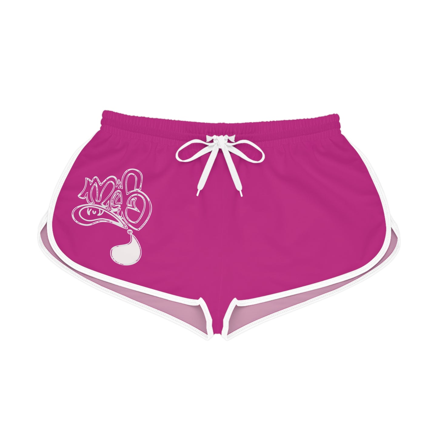Vibrant Women's Relaxed Shorts - Fun & Comfy Beachwear, Travel Essentials, Casual Summer Wear, Gym Shorts, Pink AOP Design