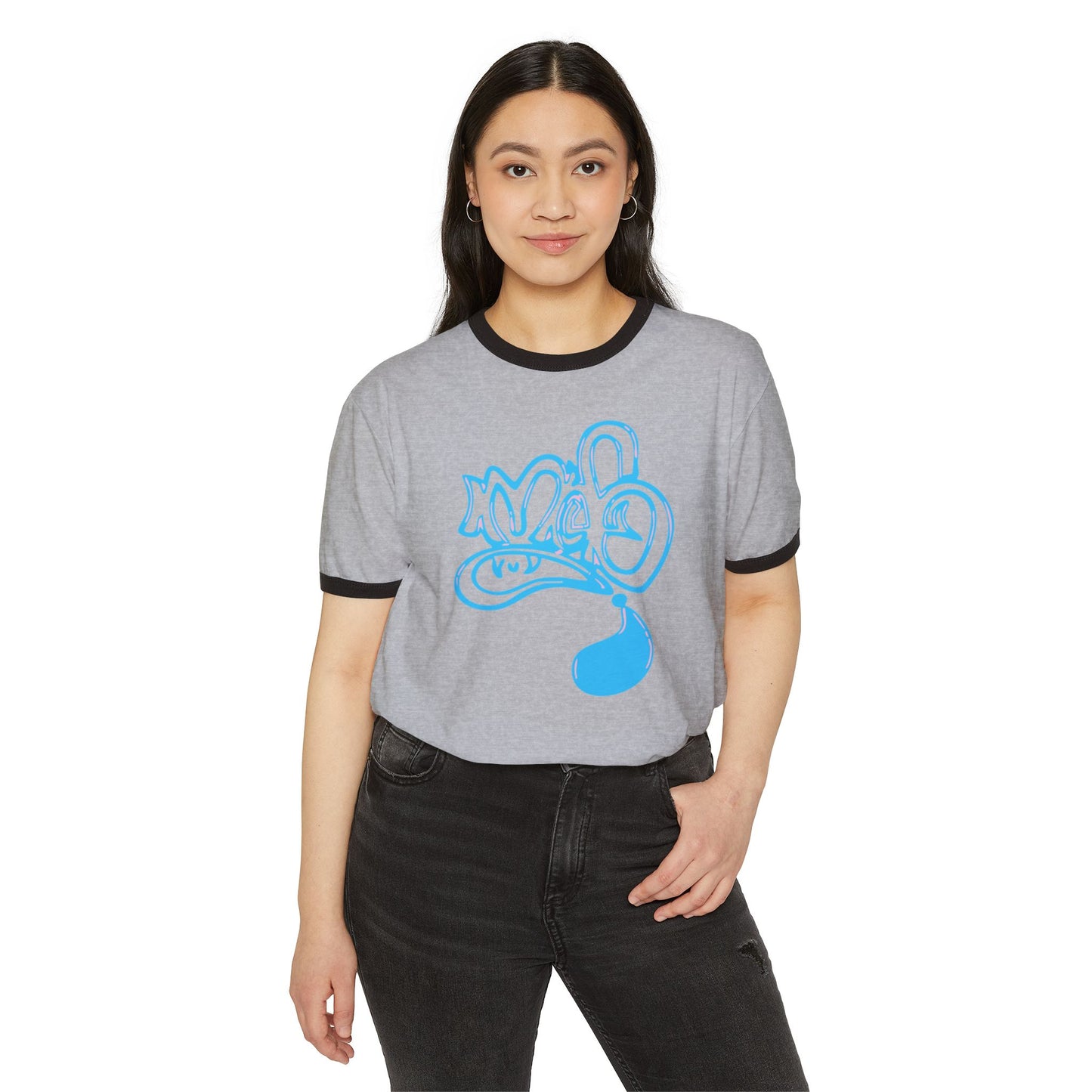 Casual Funky Unisex Ringer T-Shirt, Graphic Tee for Everyday Wear, Hipster Style Shirt, Unique Gift for Friends