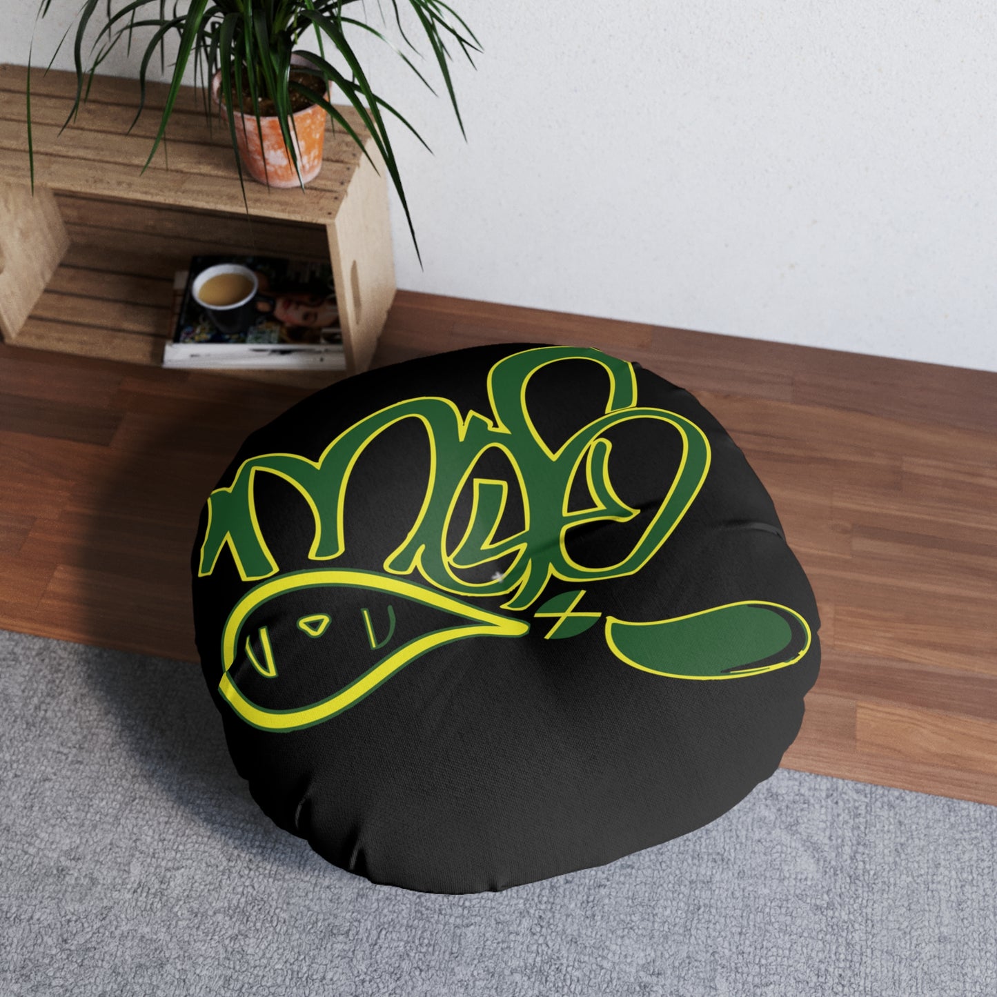 Trendy Tufted Floor Pillow, Round - Cozy Seating, Boho Decor, Modern Lounge, Gift for Home, Meditation Cushion