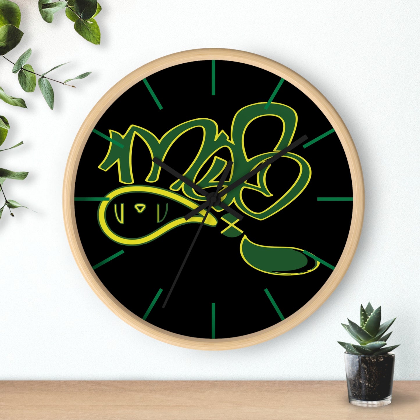 Modern Graffiti Wall Clock - Urban Art Decor, Stylish Timepiece for Home & Office, Unique Gift, Clock for Hip Hop Lovers