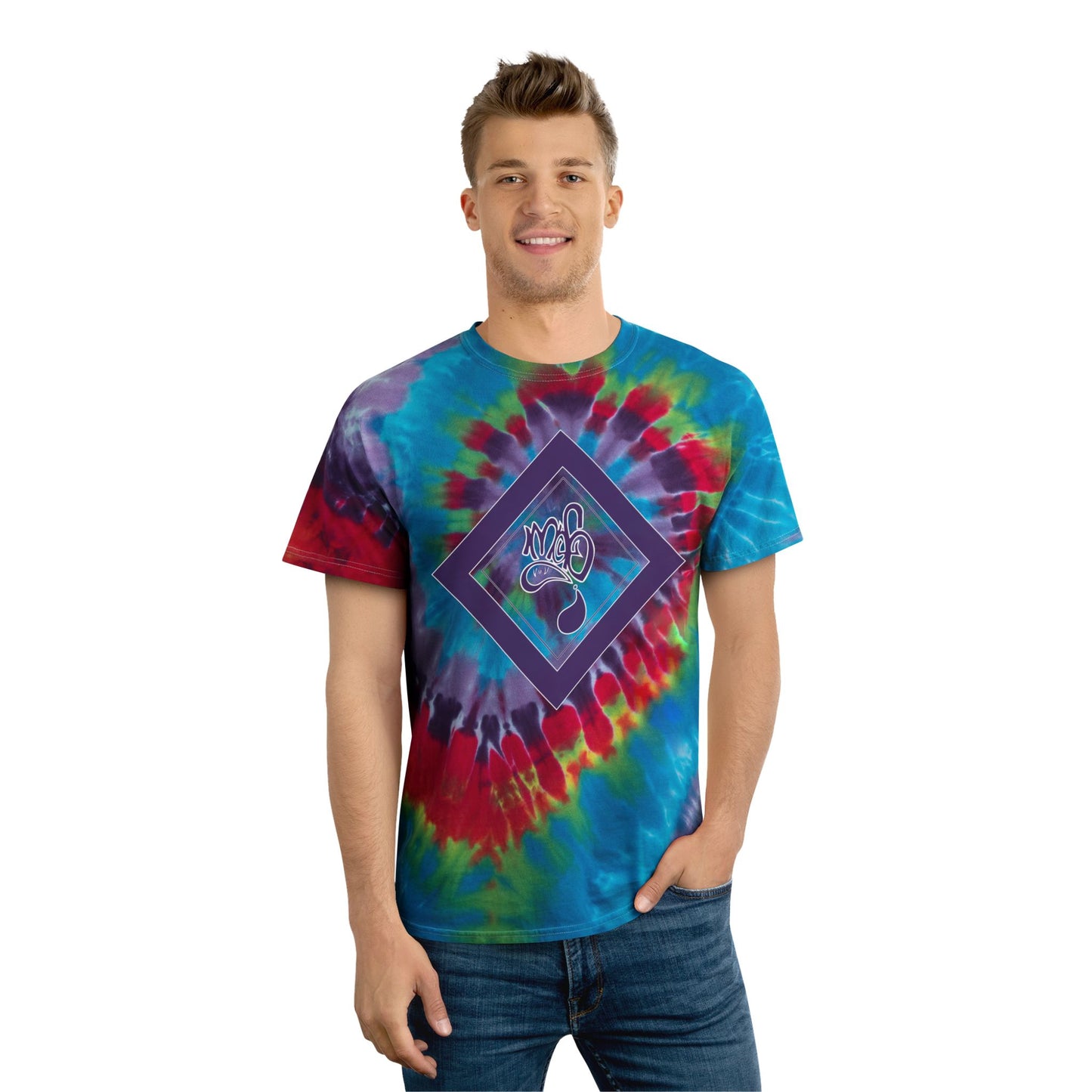 Spiral Tie-Dye Tee, Colorful Summer Vibes, Unisex Casual Wear, Festival Style, Gift for Friends