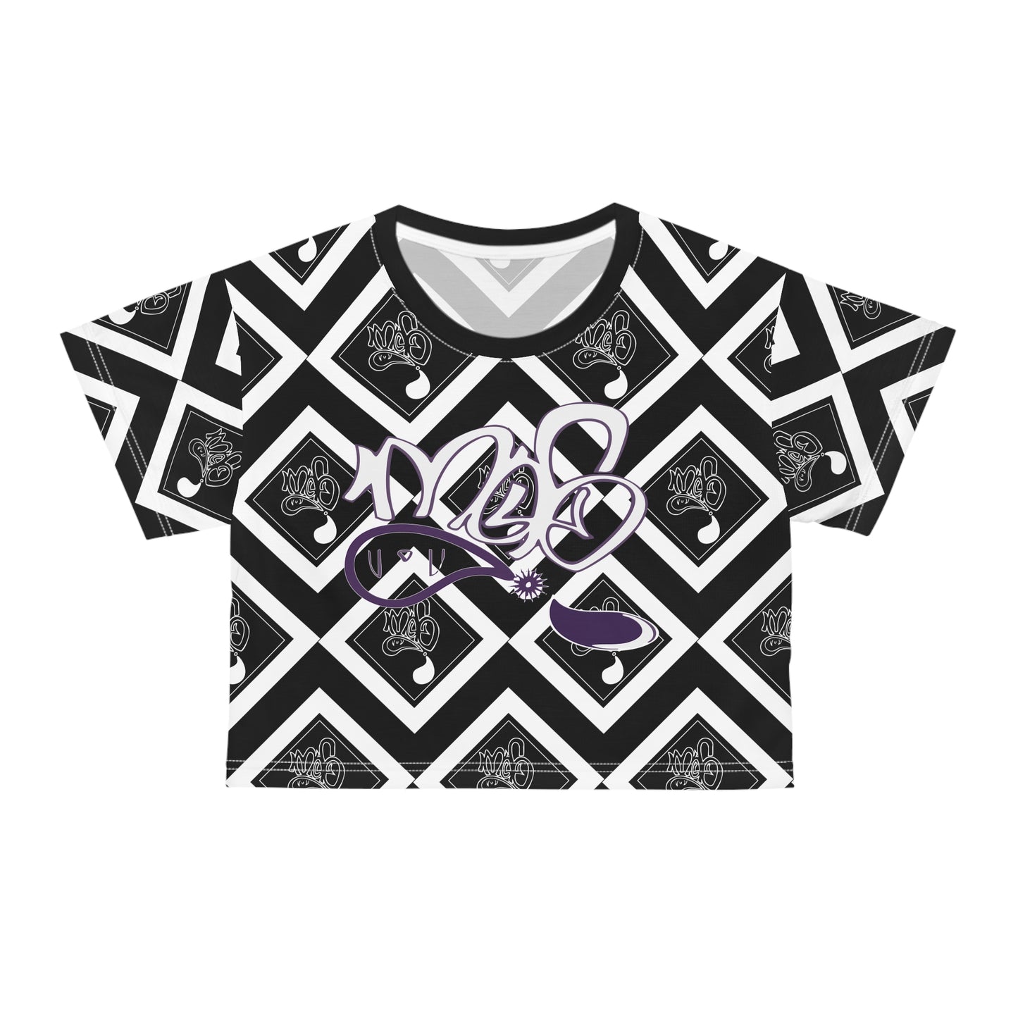 Stylish Graphic Crop Tee, Trendy Summer Top, Music-Inspired Apparel, Comfortable Streetwear, Edgy Fashion Statement