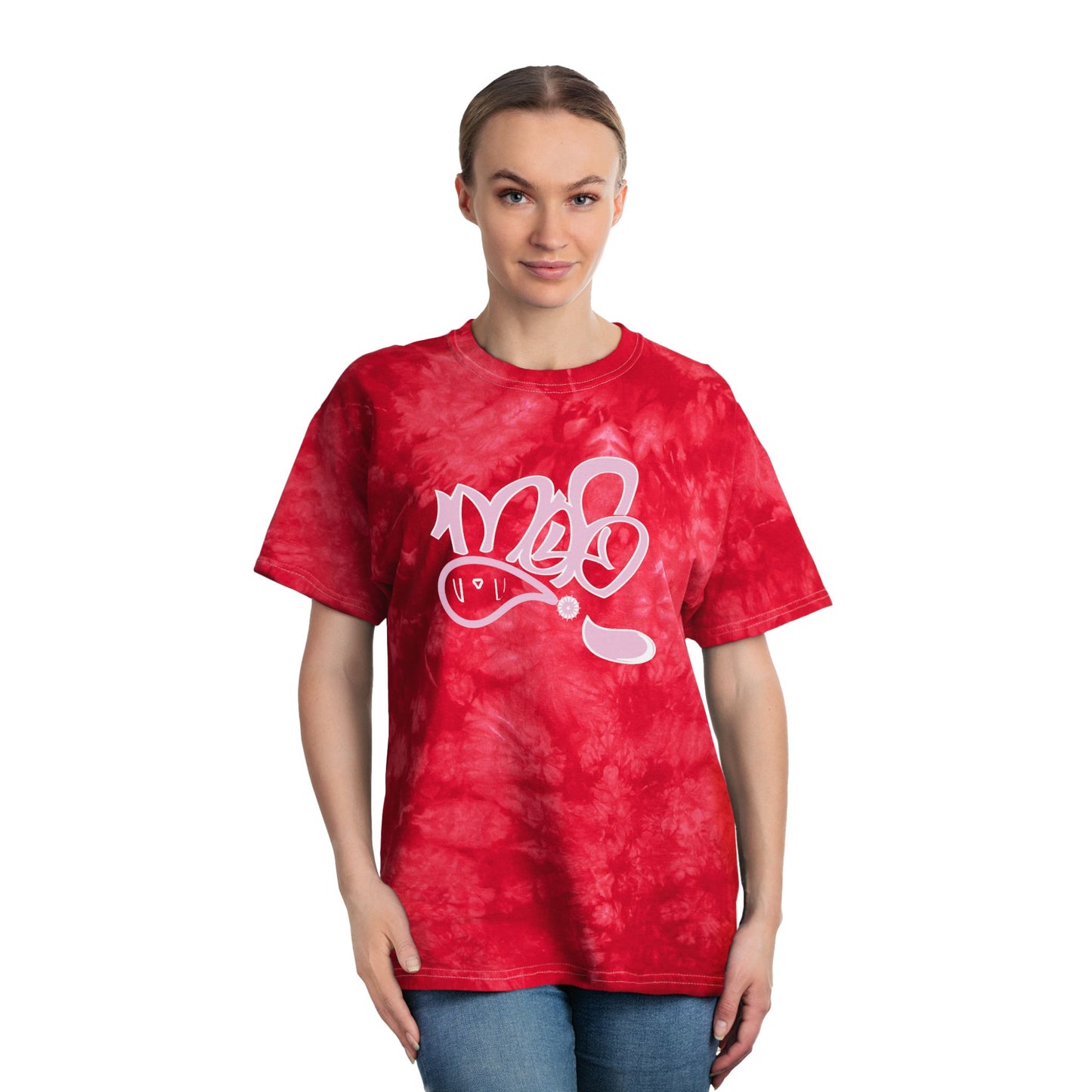 Crystal Blue Tie-Dye Tee - Vibrant Casual Wear for Summer, Coachella, Beach Days, Trendy Gift for Friends, Unique Fashion Statement