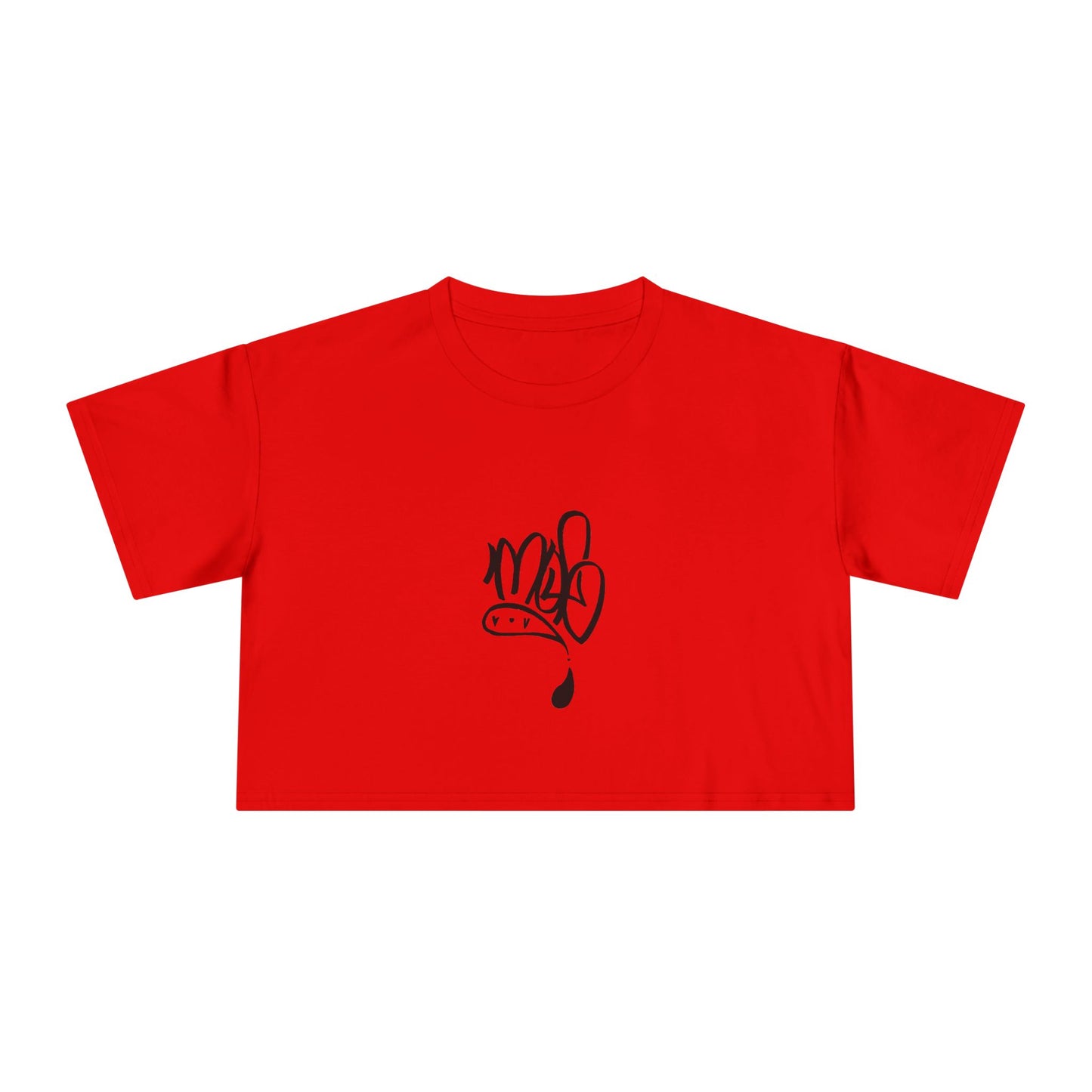 Trendy Women's Crop Tee with Unique Design, Casual Summer Top, Streetwear, Gift for Her, Graphic Tee
