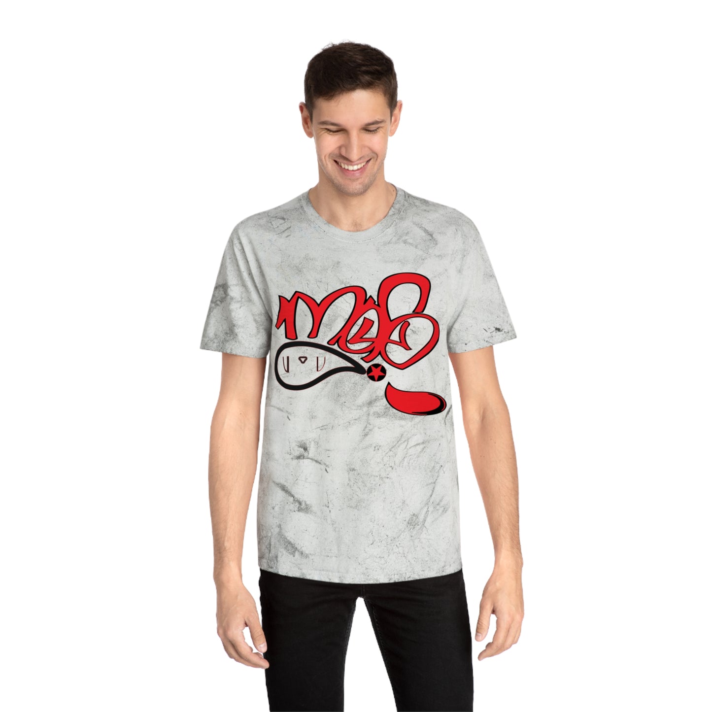 Color Blast Graphic Tee for Festival Vibes, Unisex T-Shirt, Streetwear, Summer Fashion, Creative Expression, Casual Style
