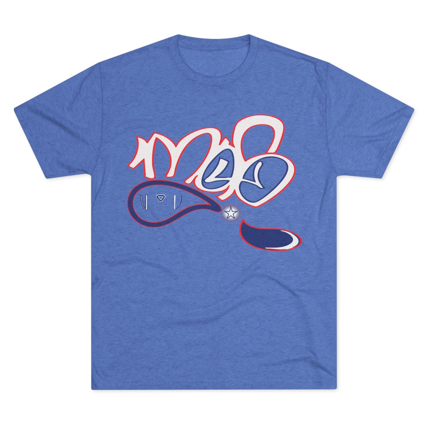 Trendy Unisex Tri-Blend Crew Tee with Abstract Design | Casual Wear, Gift Idea, Summer Fashion, Street Style, Everyday Comfort