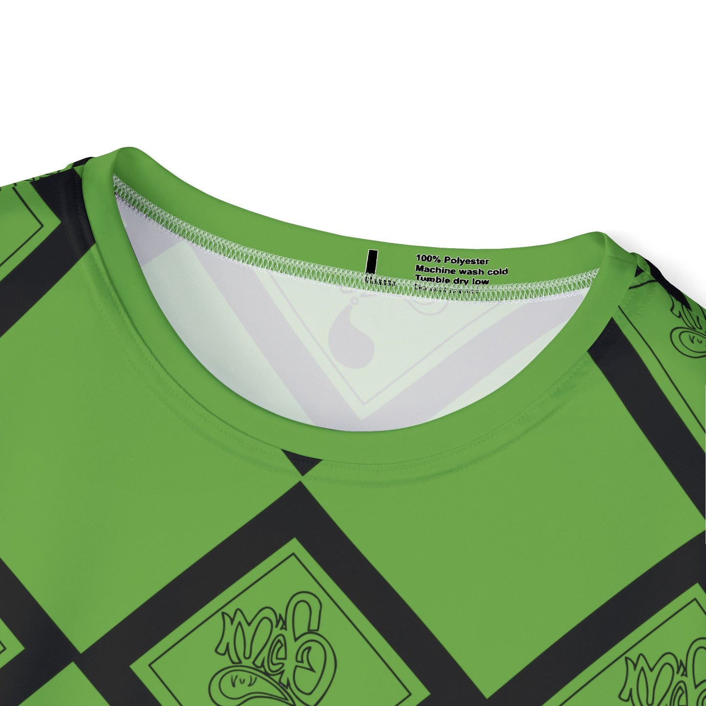 Men's Sports Jersey - Vibrant Green Diamond Pattern Tee, Athletic Wear, Casual Sports Top, Unique Gift for Gamers, Summer Style