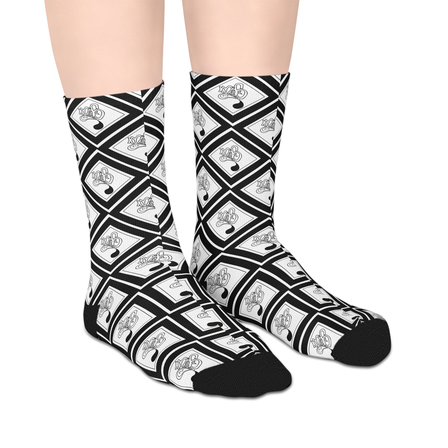 Stylish Mid-Length Socks for Music Lovers, Graphic Socks, Unique Gift, Cozy Footwear, Casual Accessories, Perfect for Everyday Wear