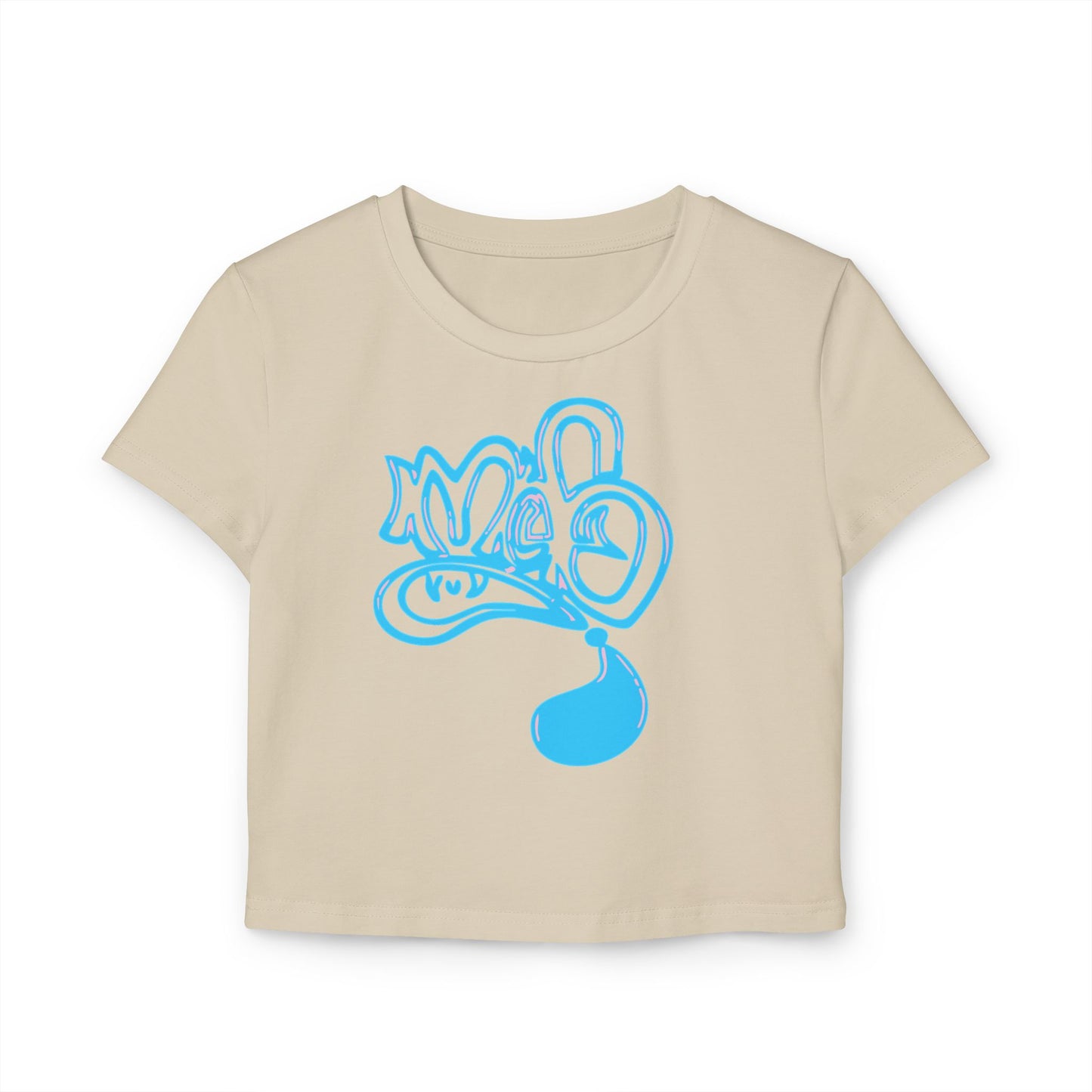 Stylish Women's Baby Tee with Artistic Design, Casual Top, Trendy Everyday Wear, Gift for Her, Summer Essential