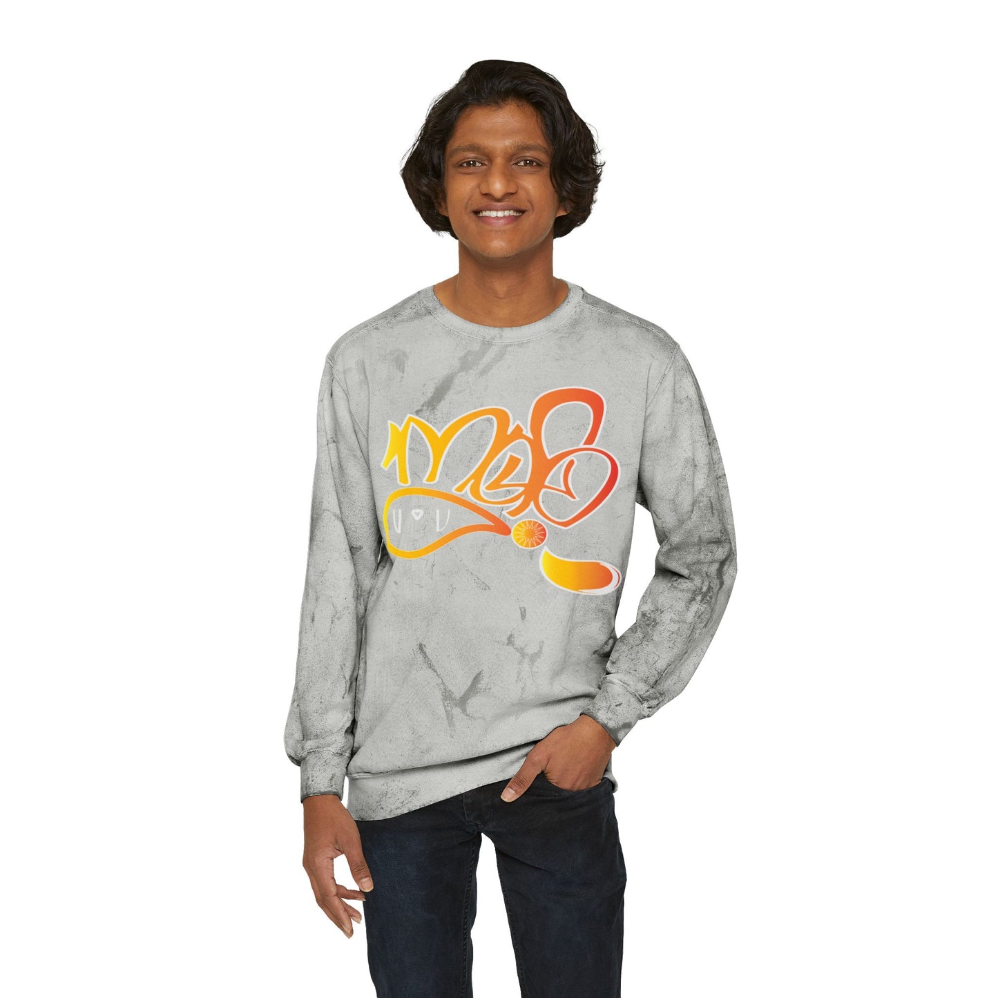 Unisex Color Splash Sweatshirt, Graffiti Style Crewneck, Cozy Streetwear, Trendy Gift for Him/Her, Casual Outfit, Art Lovers