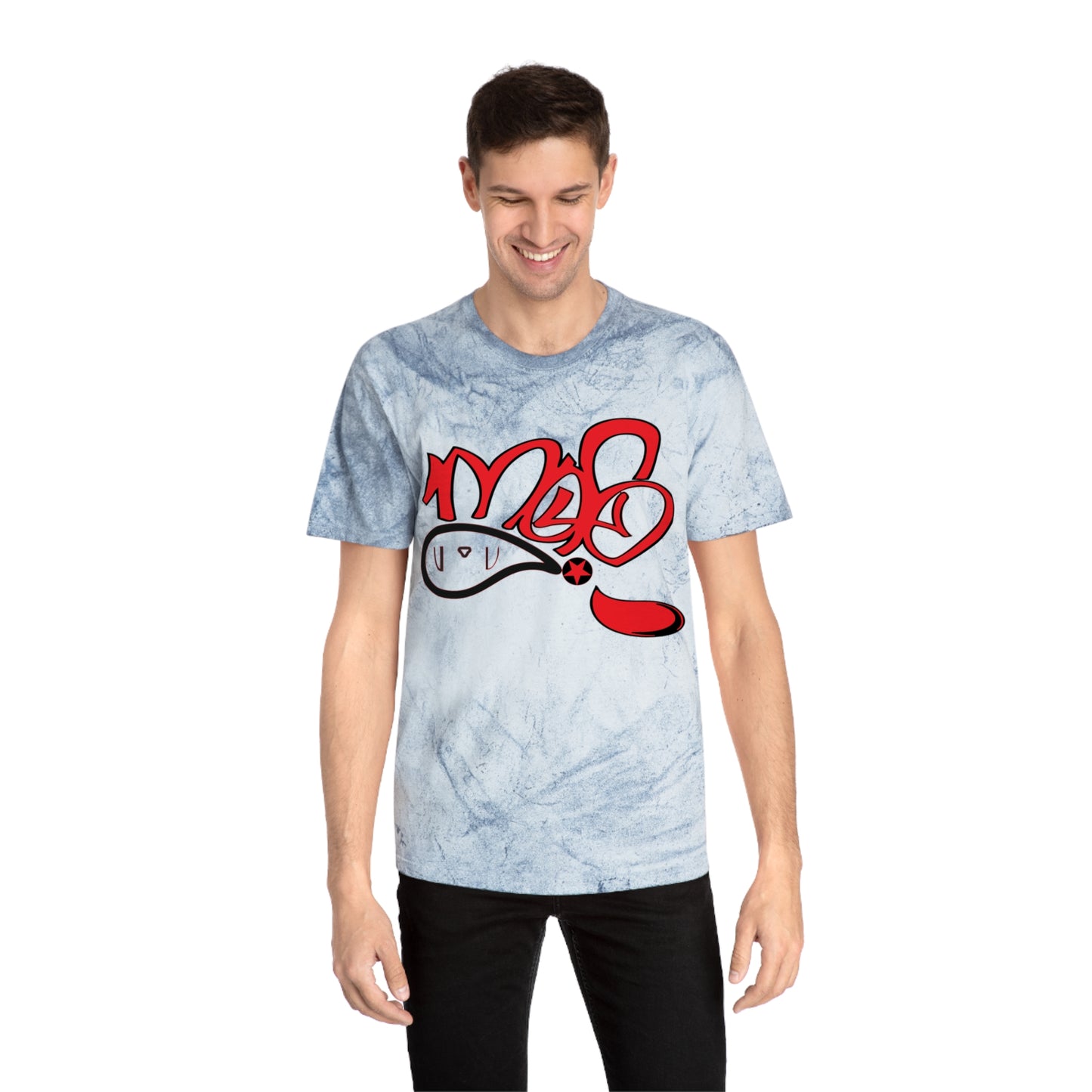 Color Blast Graphic Tee for Festival Vibes, Unisex T-Shirt, Streetwear, Summer Fashion, Creative Expression, Casual Style