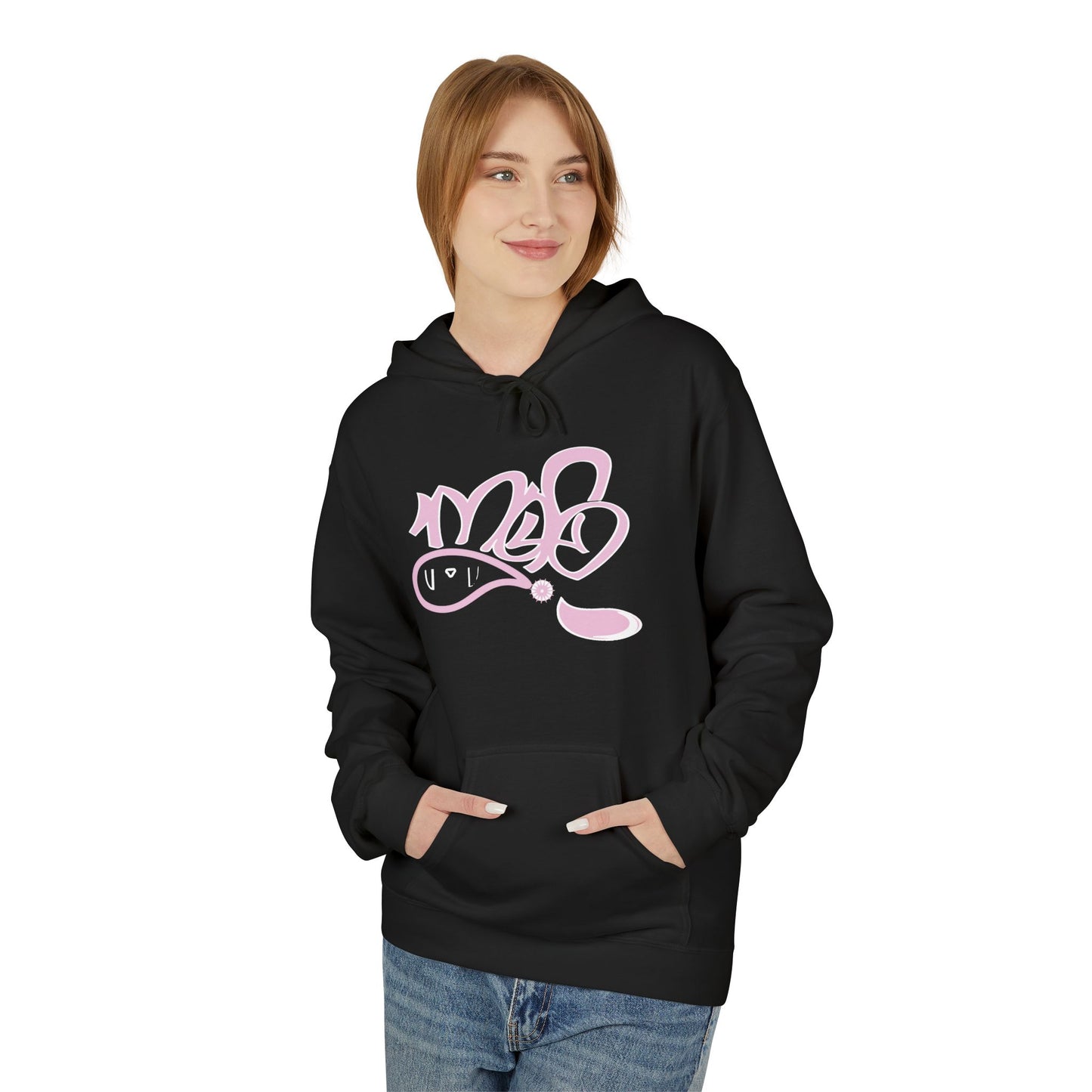 Trendy Softstyle Fleece Hoodie - Cozy Streetwear, Graffiti Art Design, Perfect for Casual Outings, Gift for Friends, Fall Fashion Essential