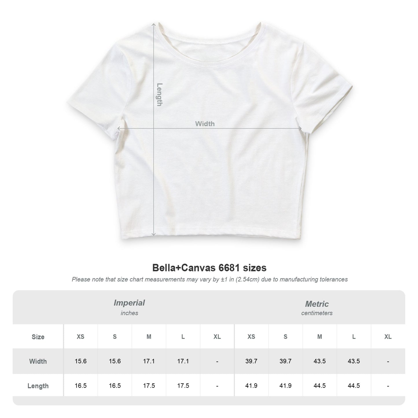 Crop Tee — White mofo logo