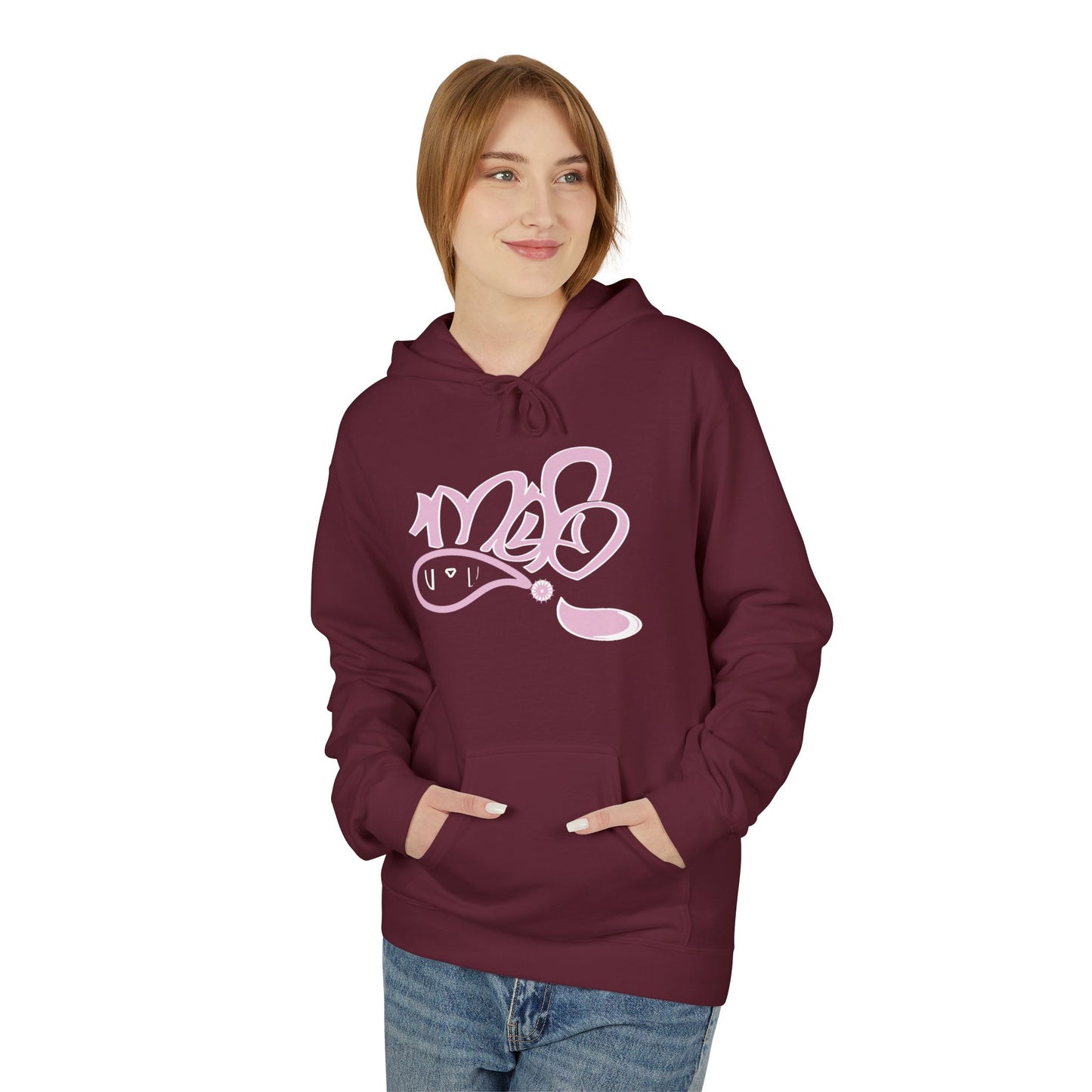 Trendy Softstyle Fleece Hoodie - Cozy Streetwear, Graffiti Art Design, Perfect for Casual Outings, Gift for Friends, Fall Fashion Essential